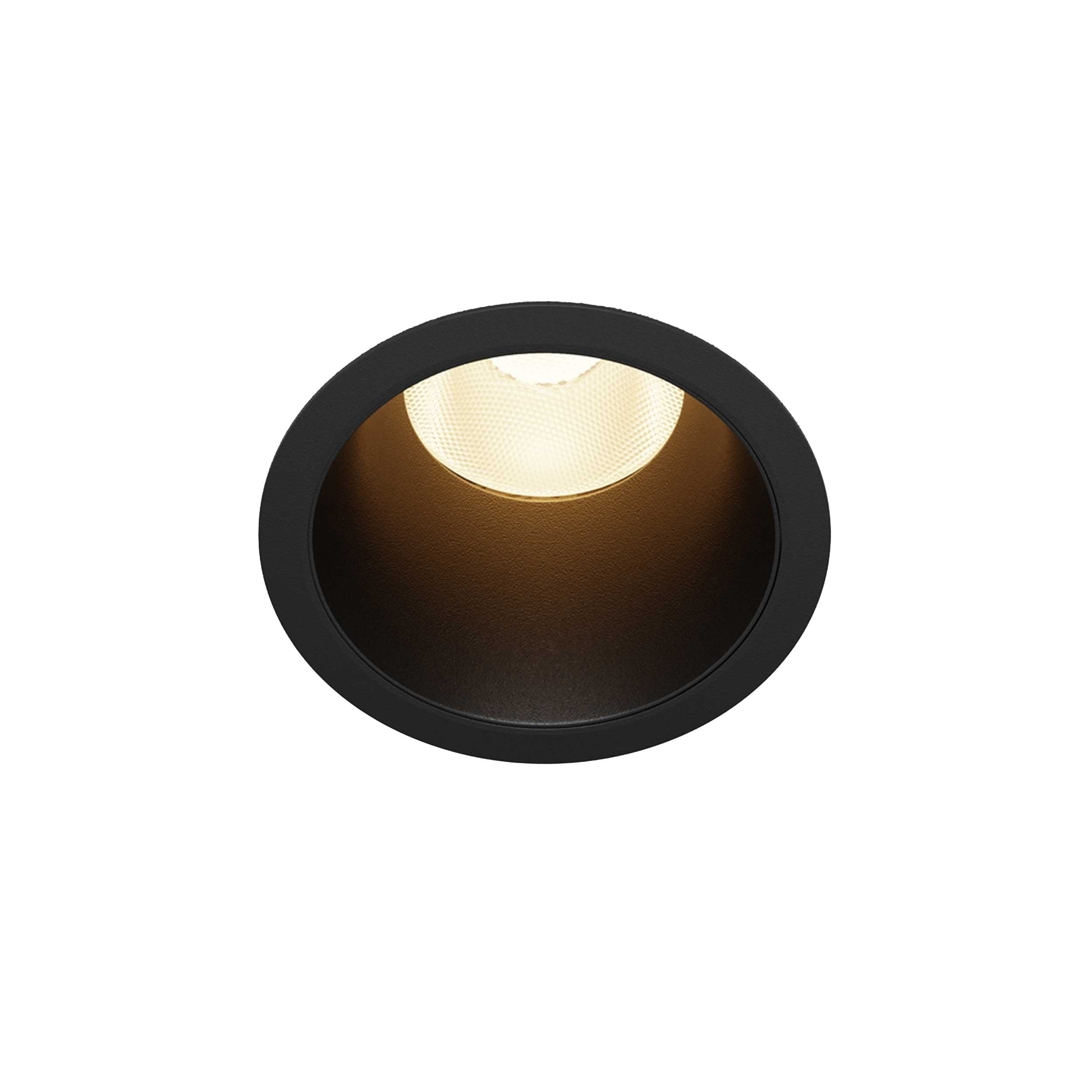 Maytoni downlight Dip LED 50° indbygget cirkulært lysarmatur, sort