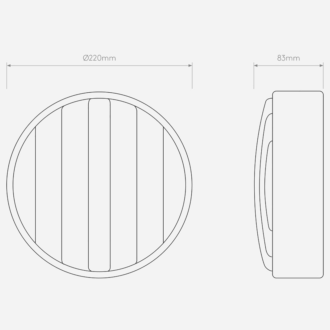 Astro Montreal Round E14 přisazené svítidlo IP44
