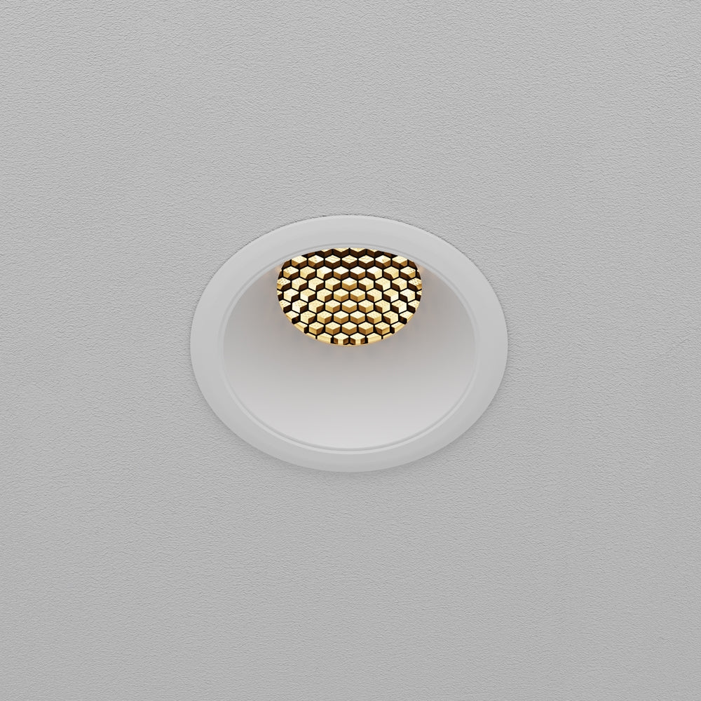Maytoni downlight Dip LED 50° indbygget cirkulært lysarmatur, hvid