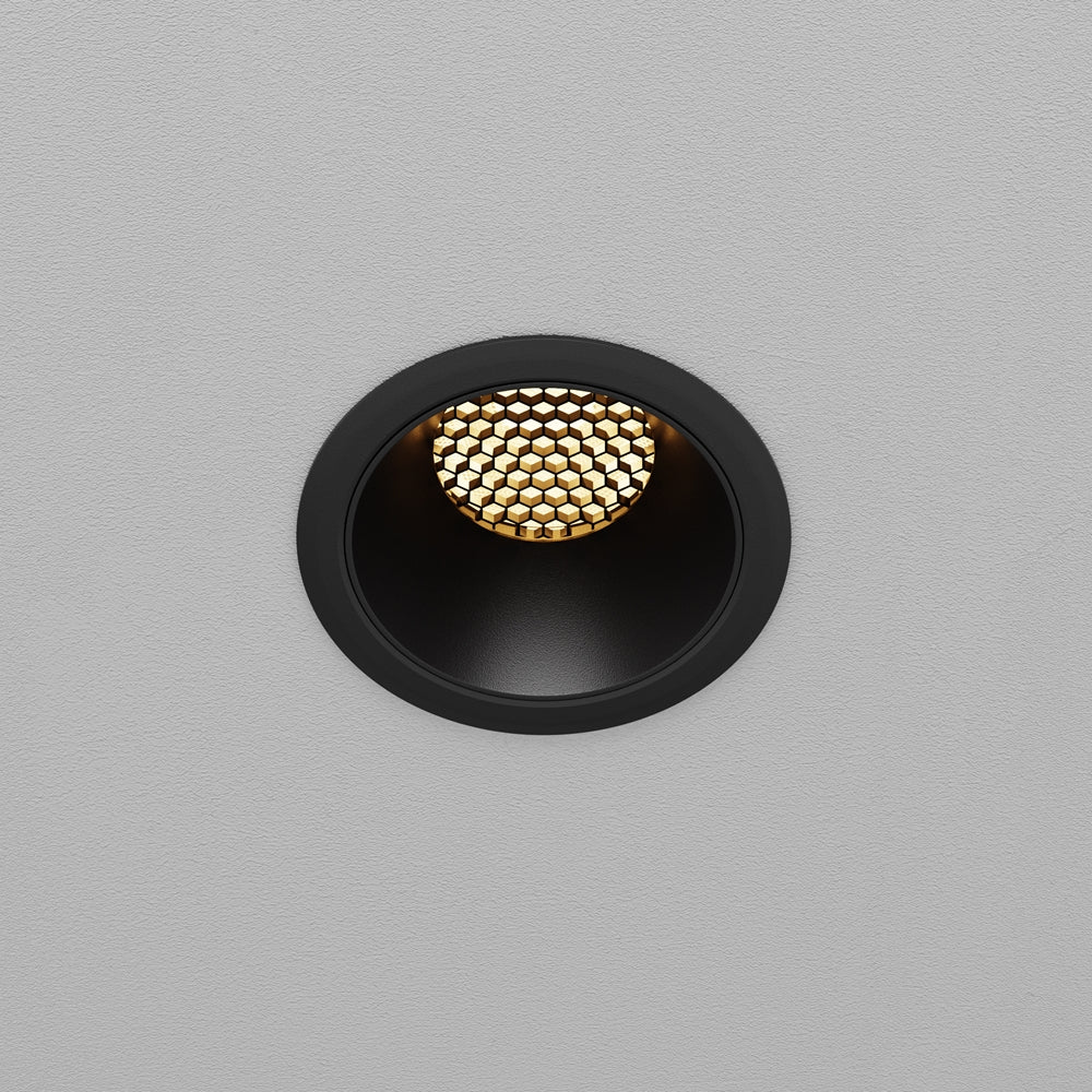 Maytoni downlight Dip LED 50° indbygget cirkulært lysarmatur, sort