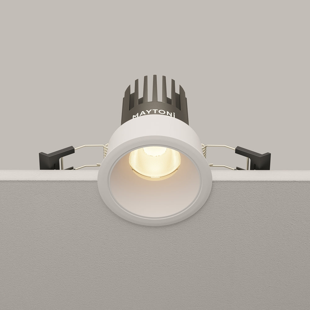 Maytoni downlight Dip LED 50° indbygget cirkulært lysarmatur, hvid