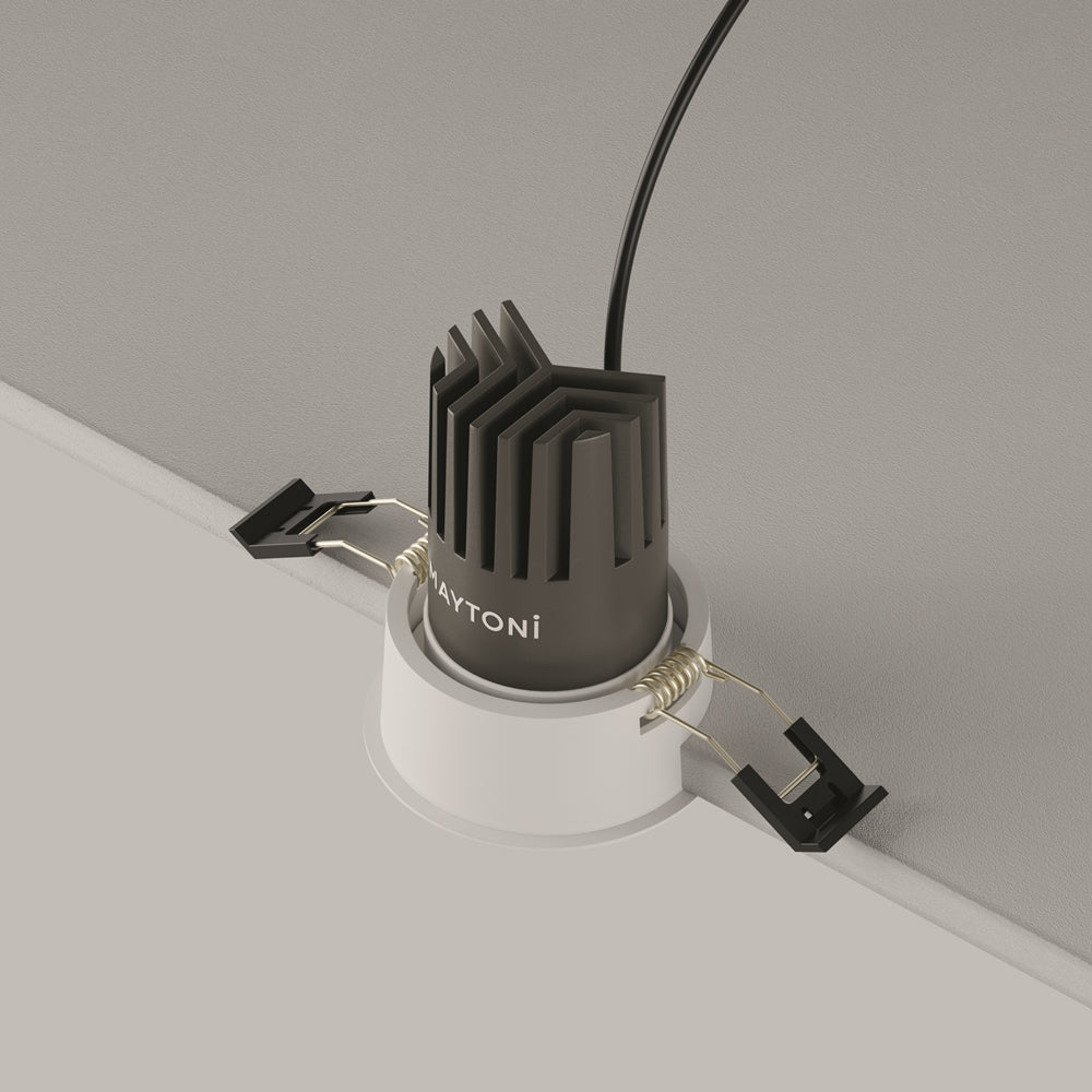 Maytoni downlight Dip LED 50° indbygget cirkulært lysarmatur, hvid