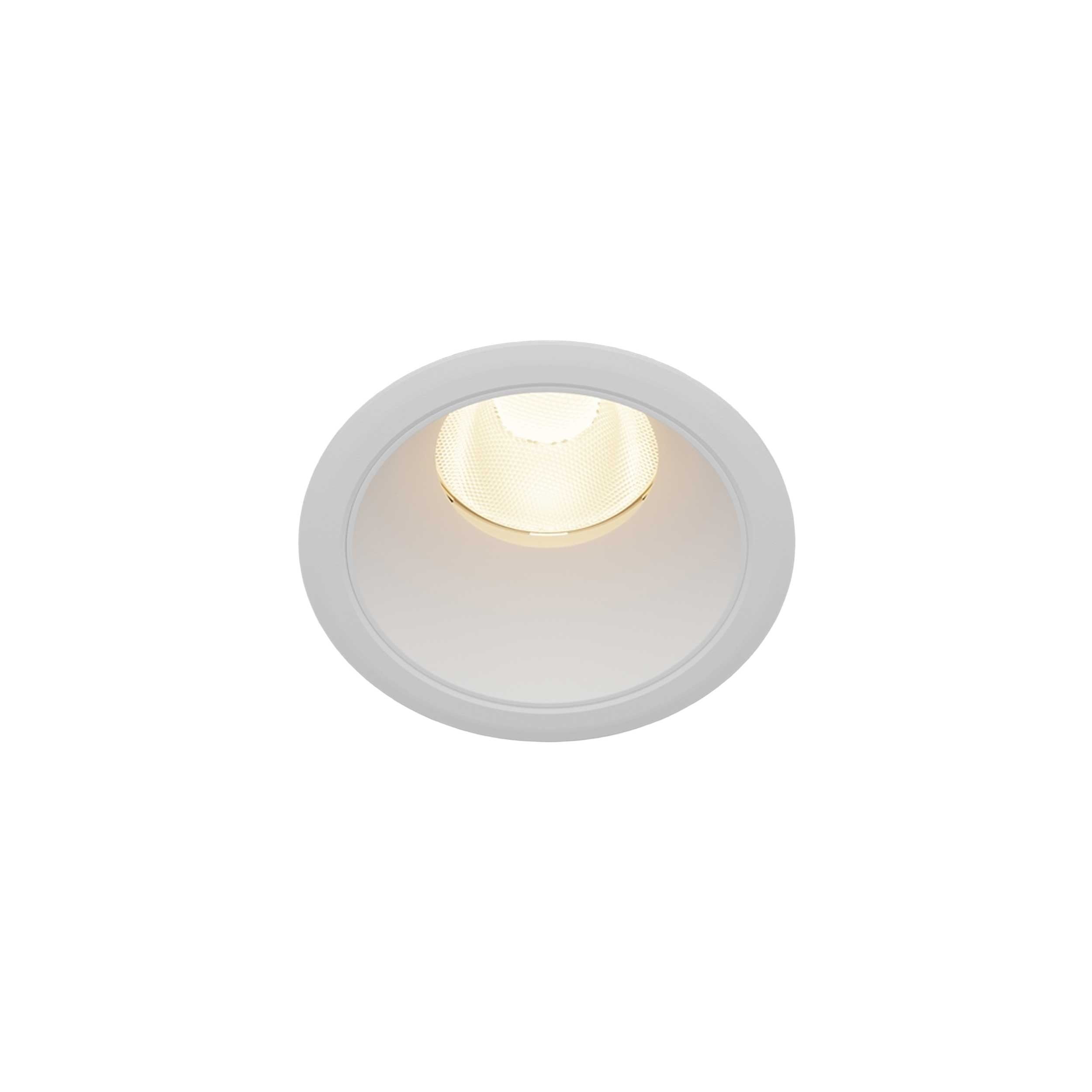Maytoni downlight Dip LED 50° indbygget cirkulært lysarmatur, hvid