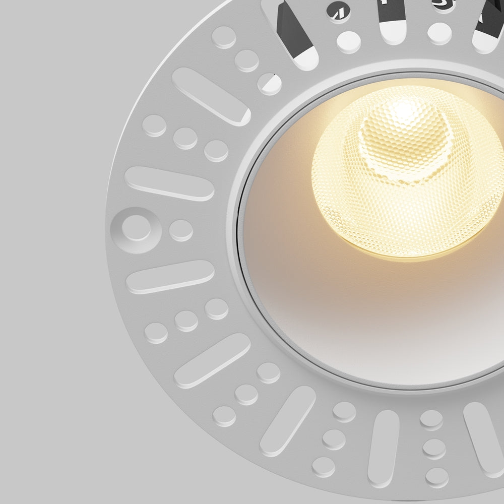 Maytoni downlight Dip LED 50° indbygget cirkulært lysarmatur, hvid