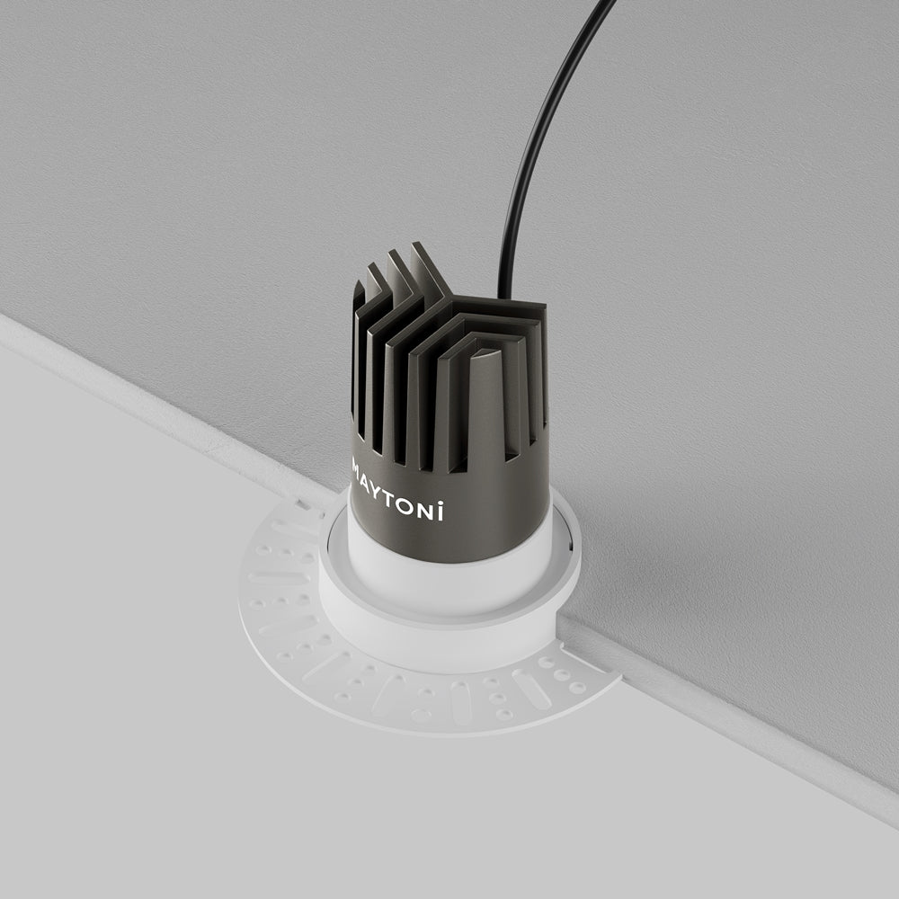 Maytoni downlight Dip LED 50° indbygget cirkulært lysarmatur, hvid