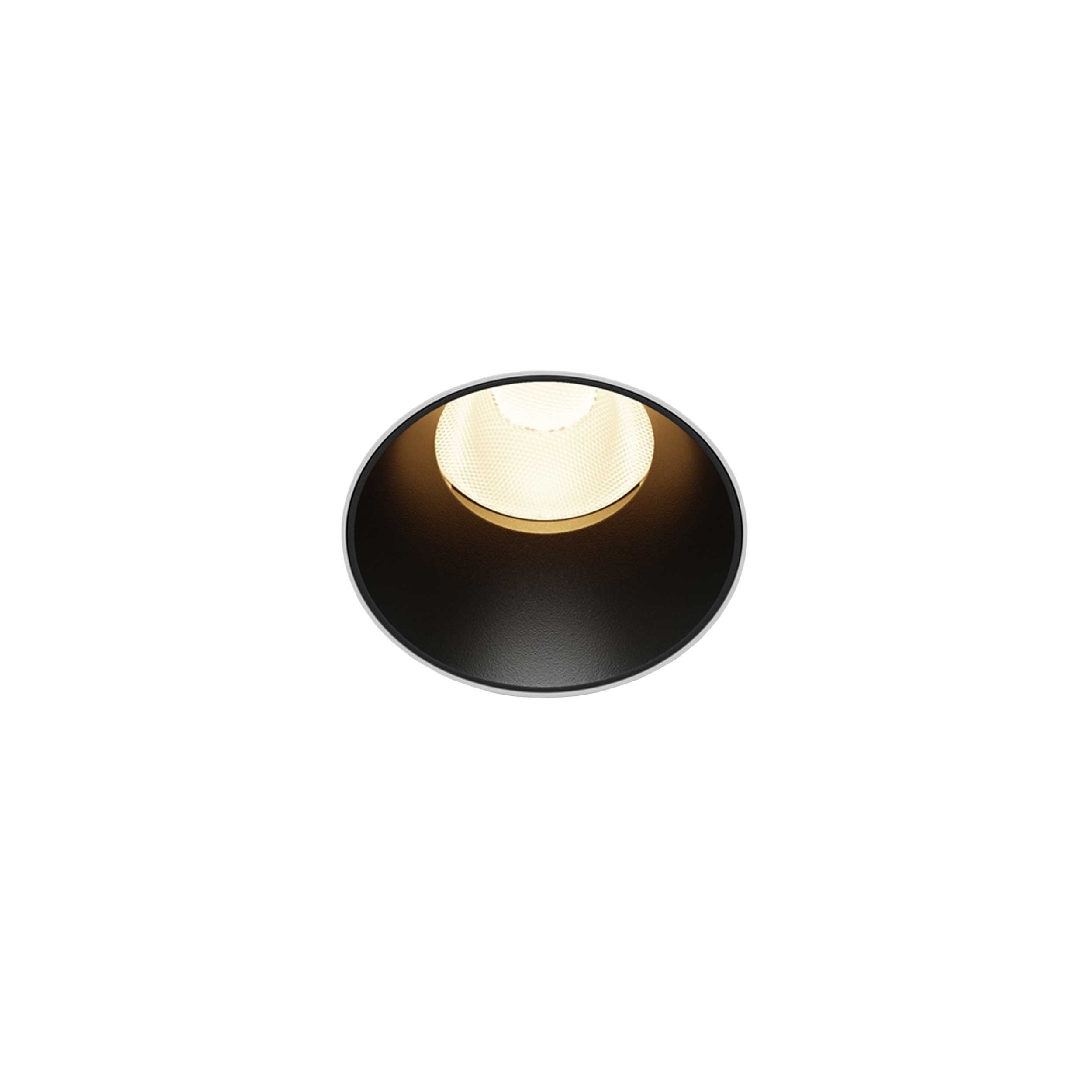 Maytoni downlight Dip LED 50° indbygget cirkulært lysarmatur, sort