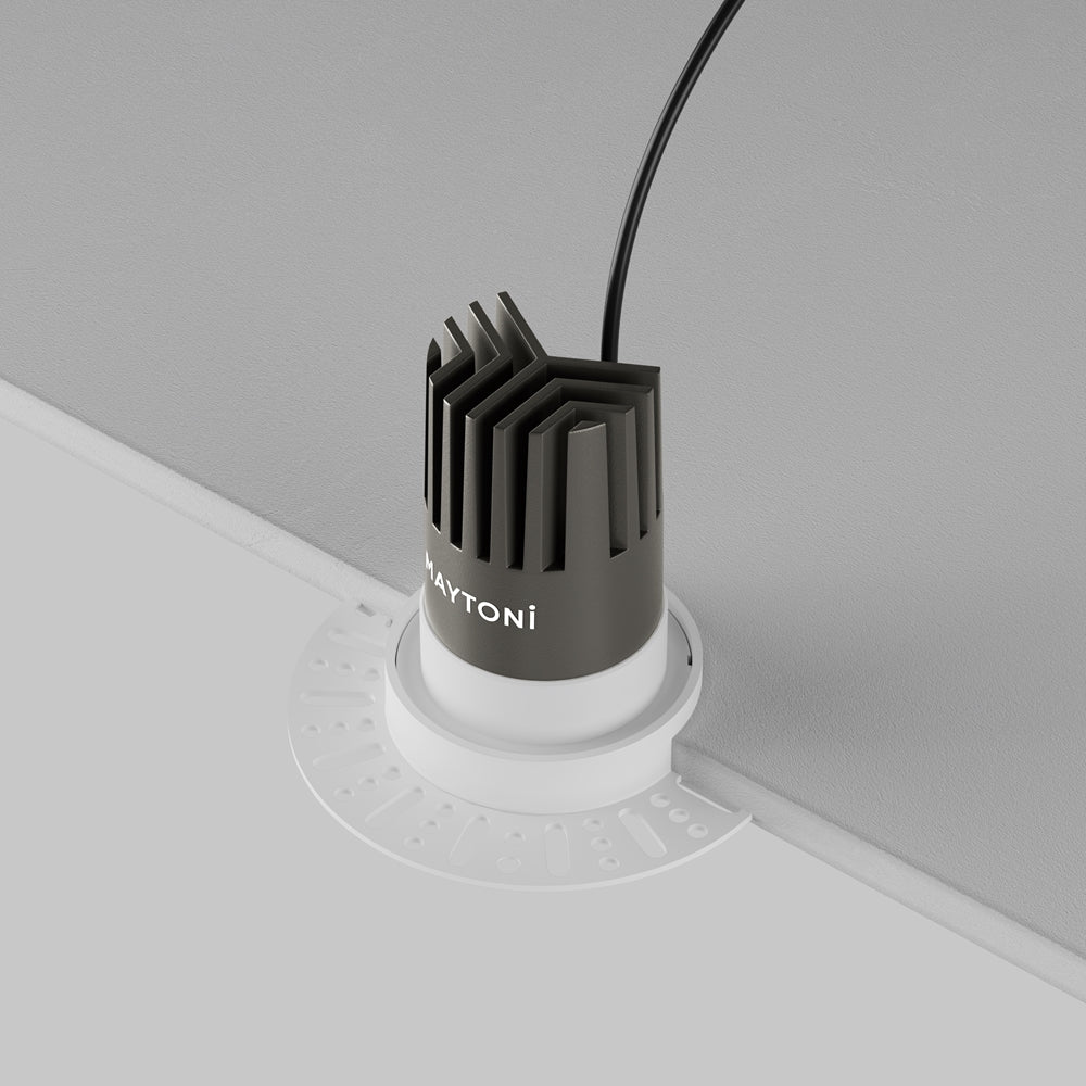 Maytoni downlight Dip LED 50° indbygget cirkulært lysarmatur, hvid