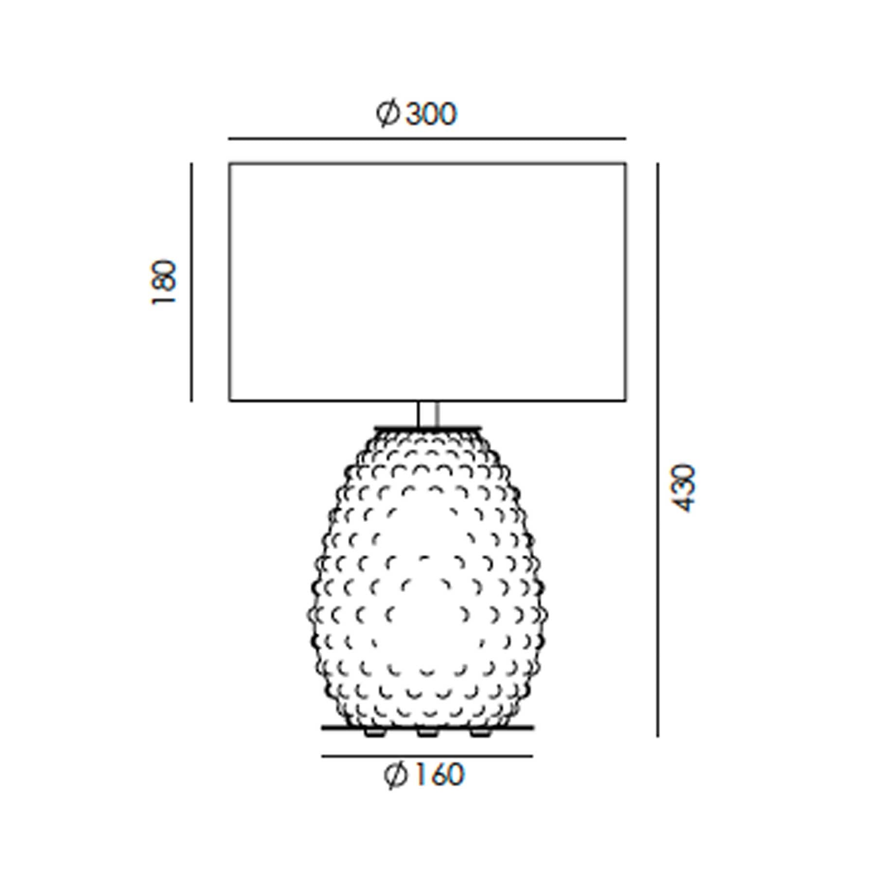 Aromas Cactus E27 stolní svítidlo