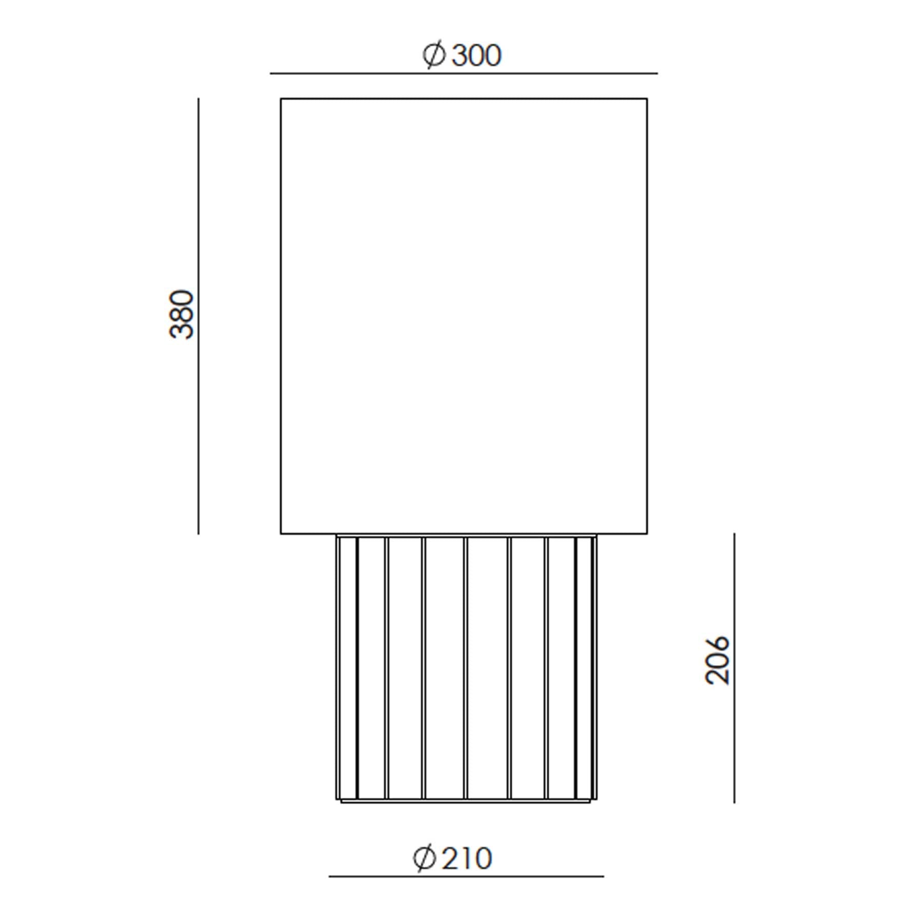 Aromas Dena E27 stolní keramické svítidlo