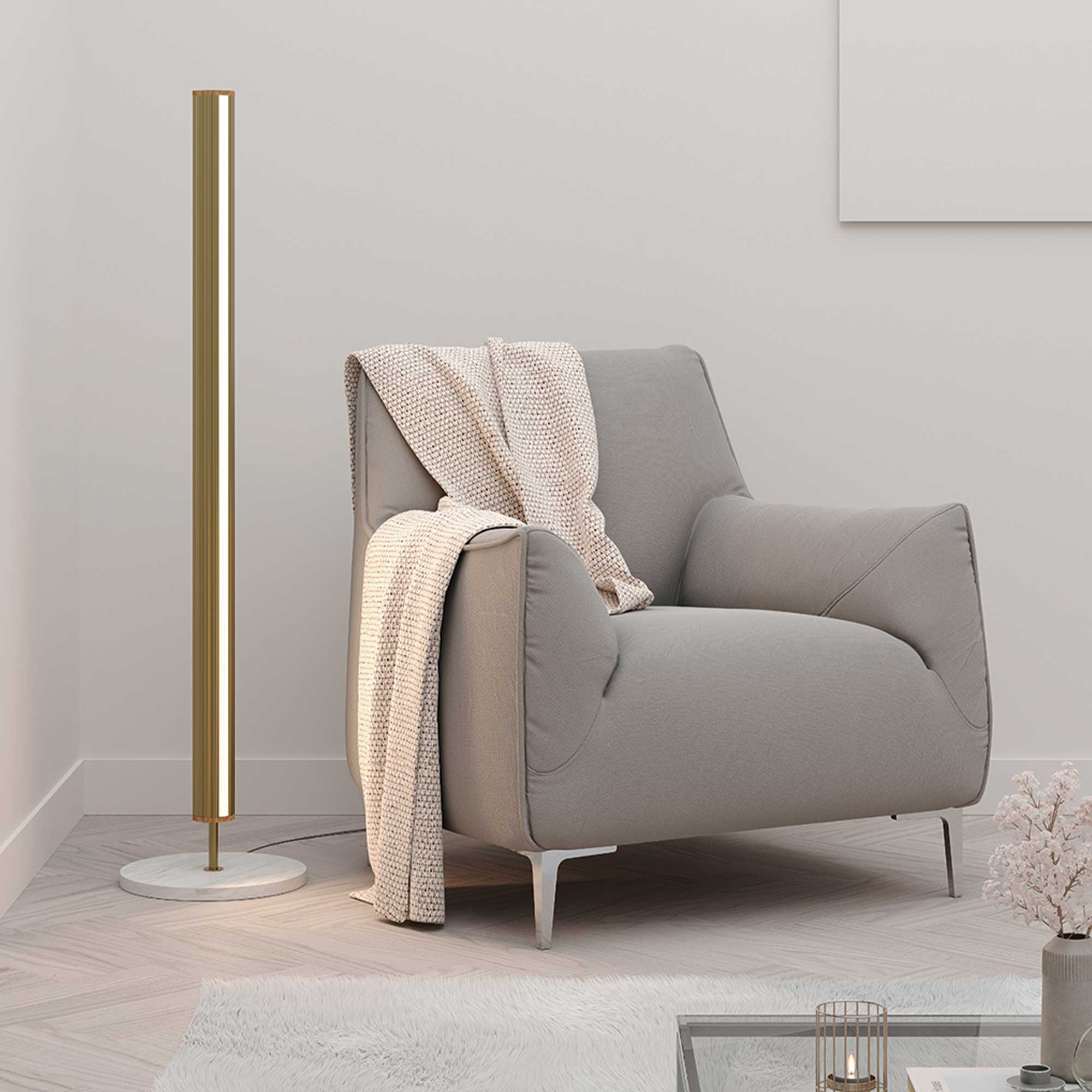 Aromas Niro LED stojací svítidlo stmívatelné