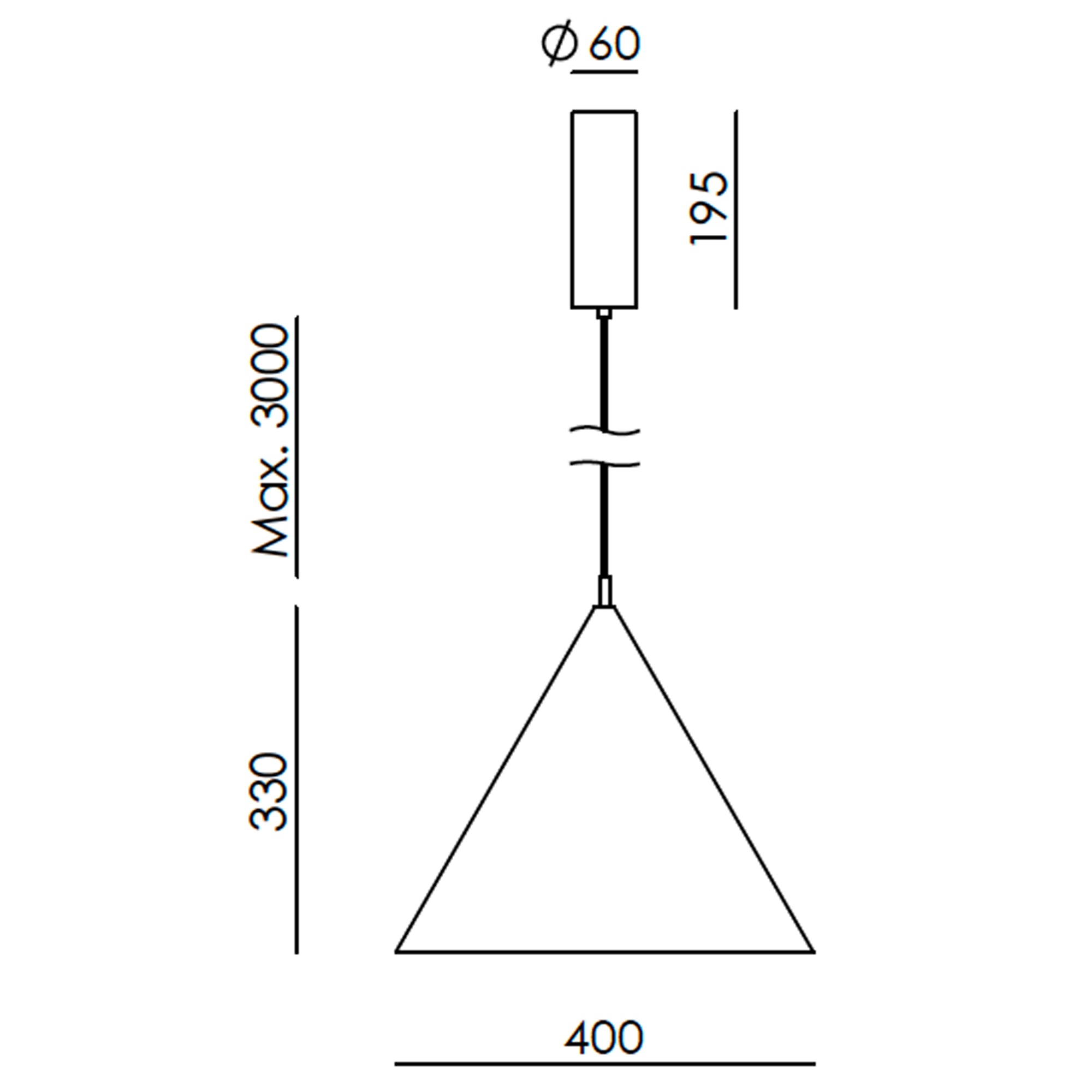 Aromas Trag LED závěsné svítidlo
