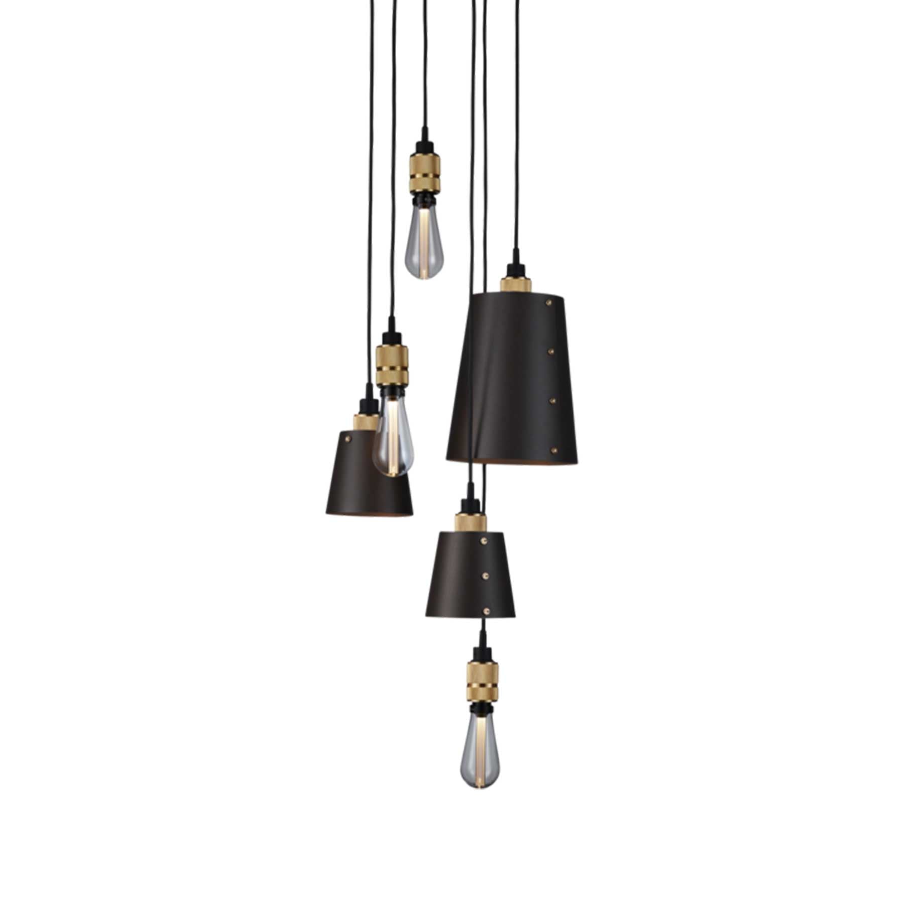 Buster & Punch HOOKED Mix E27 grafitové závěsné svítidlo