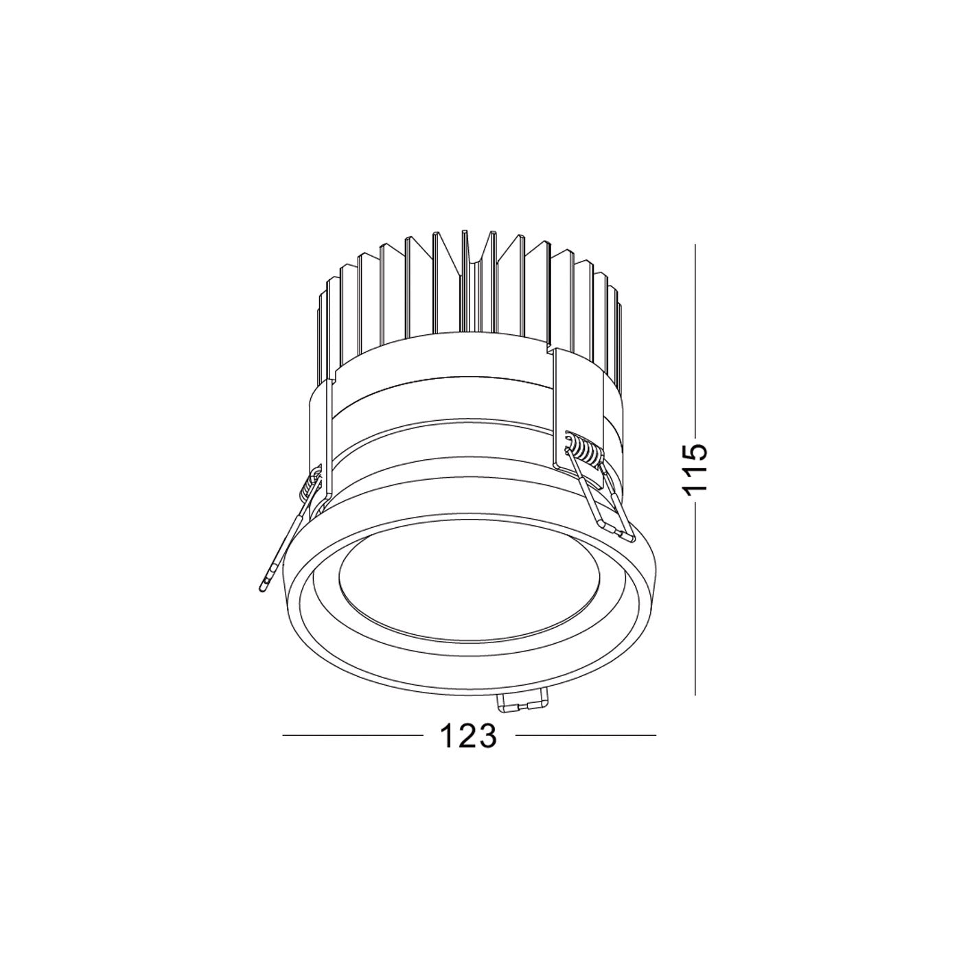 Otto Round LED zápustné venkovní svítidlo IP65 Ra>90