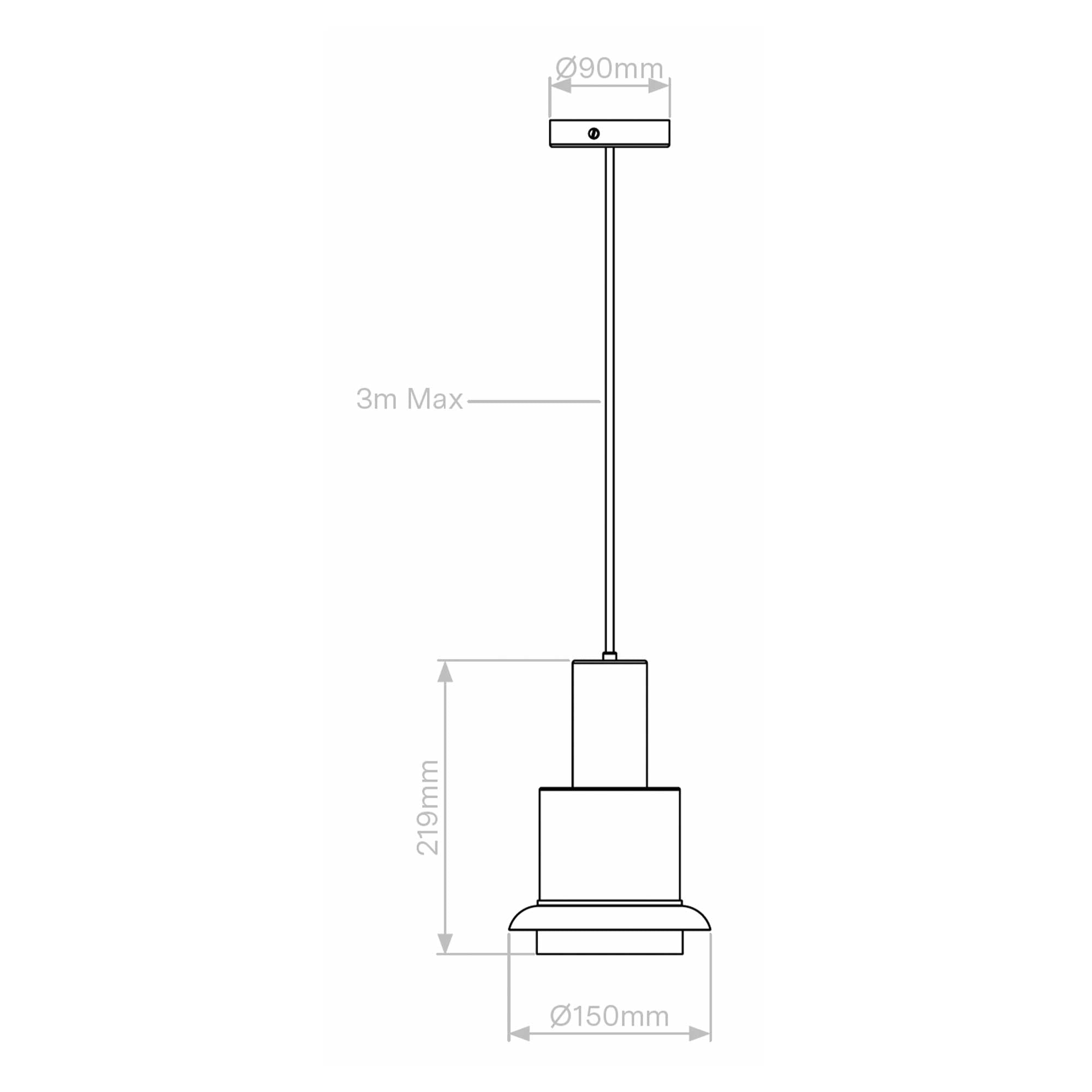 DCW éditions Chaumont S E27 závěsné svítidlo