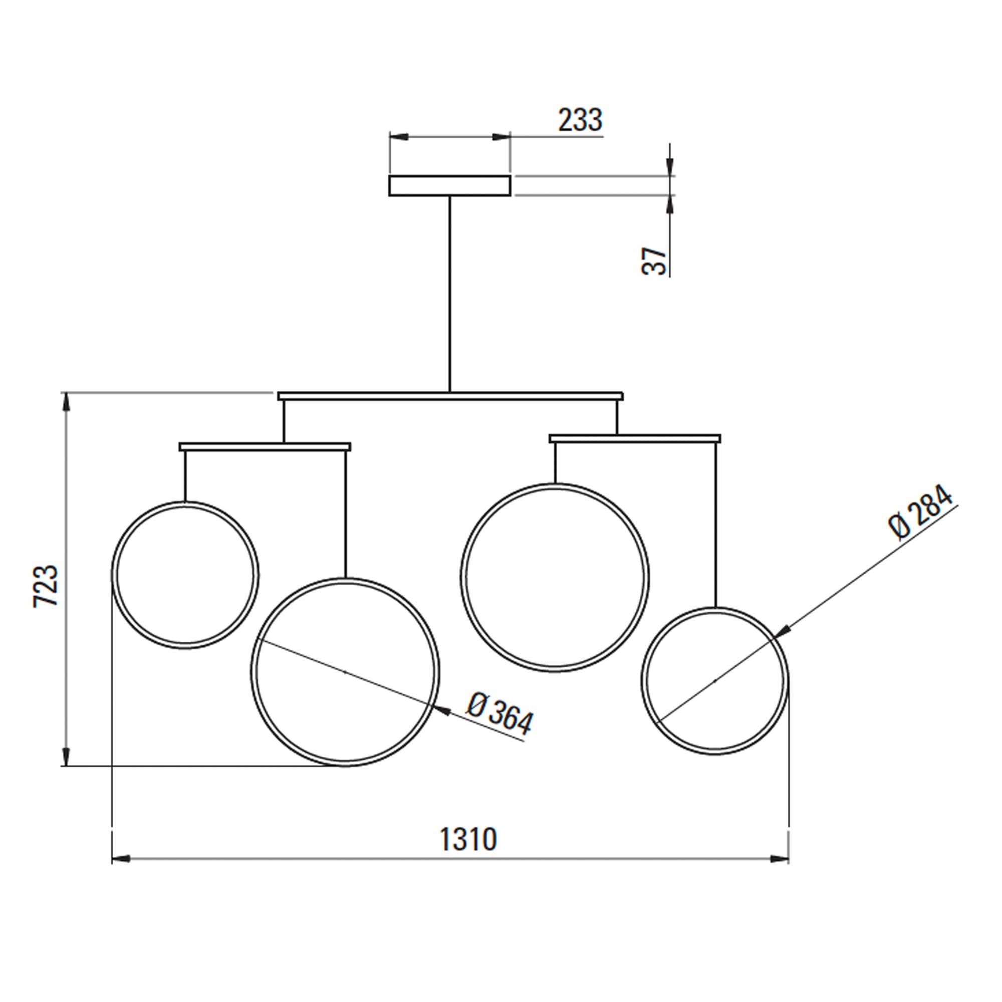 DCW éditions Focus LED pendel