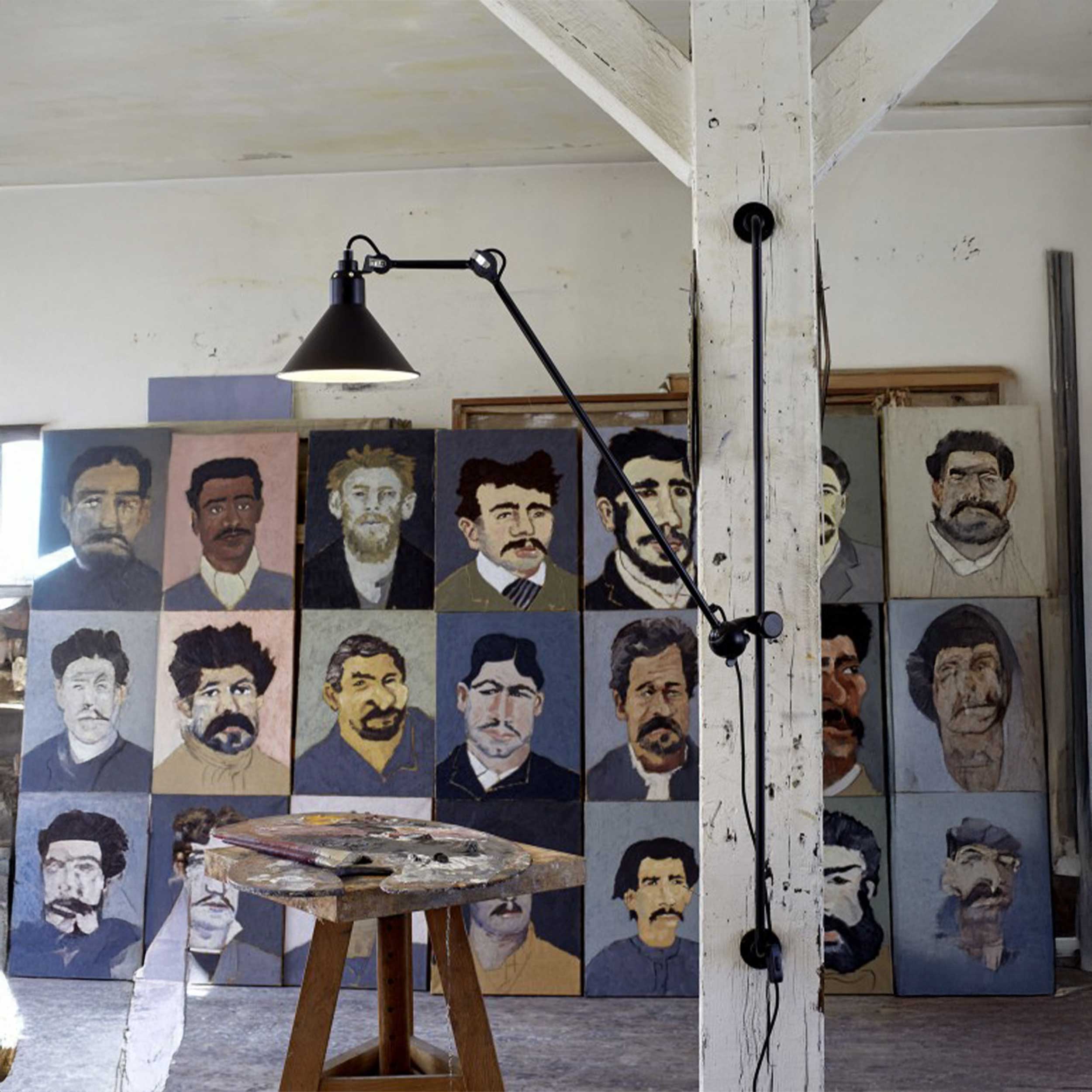 DCW éditions Lampe Gras N°214 E14 posuvné nástěnné svítidlo