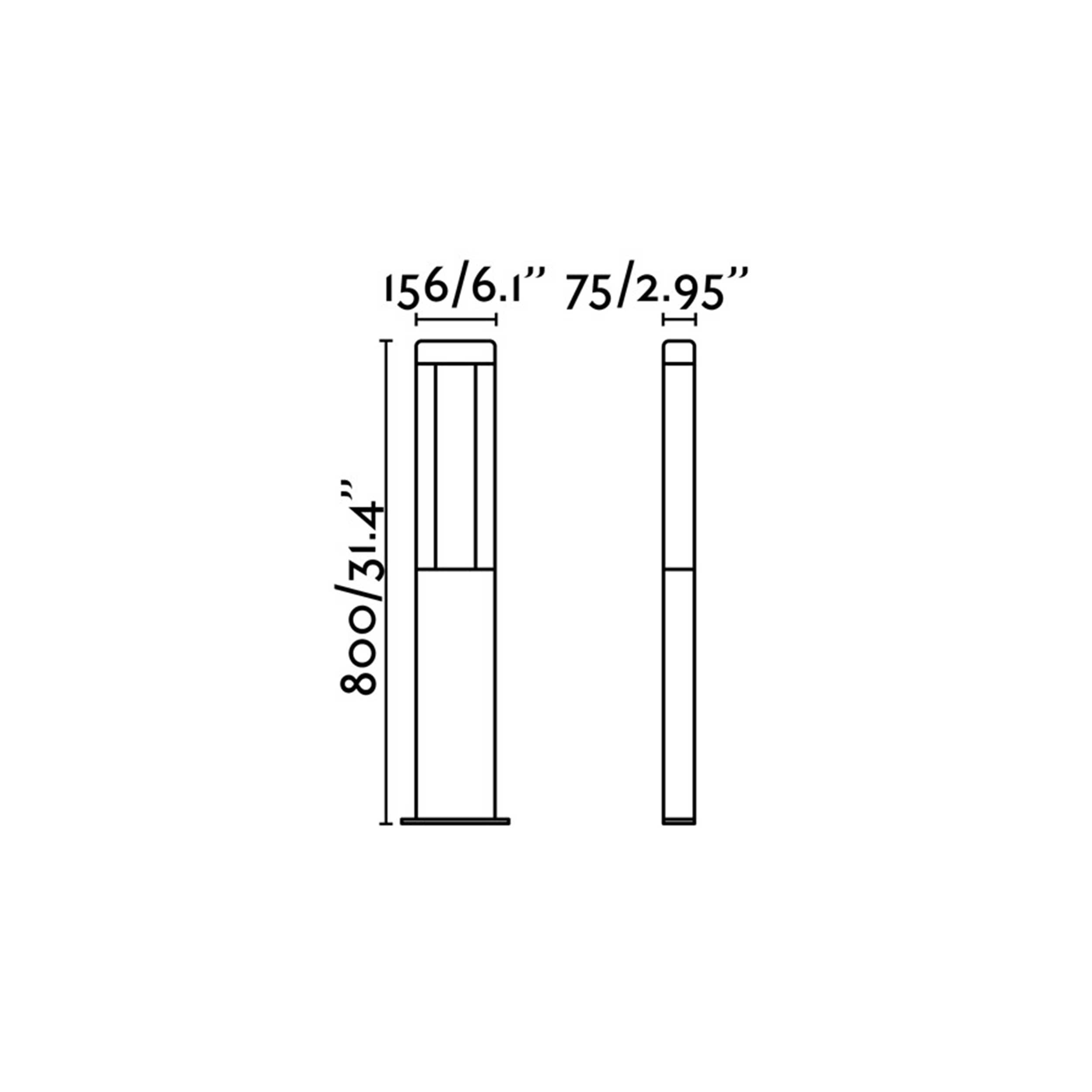 Faro Nanda LED-udendørs søjlearmatur IP54