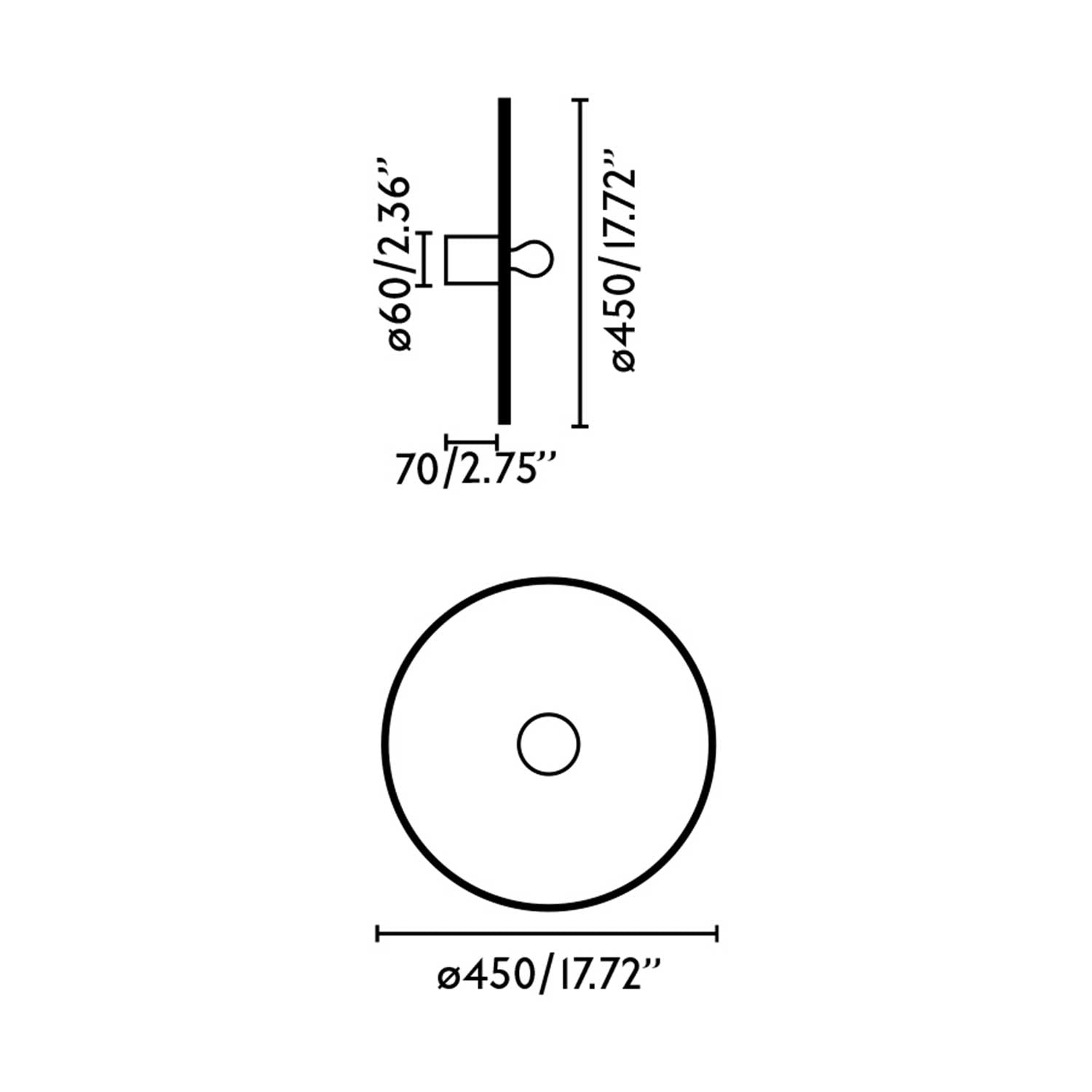 Faro Confetti E27 přisazené svítidlo z recyklovaného materiálu
