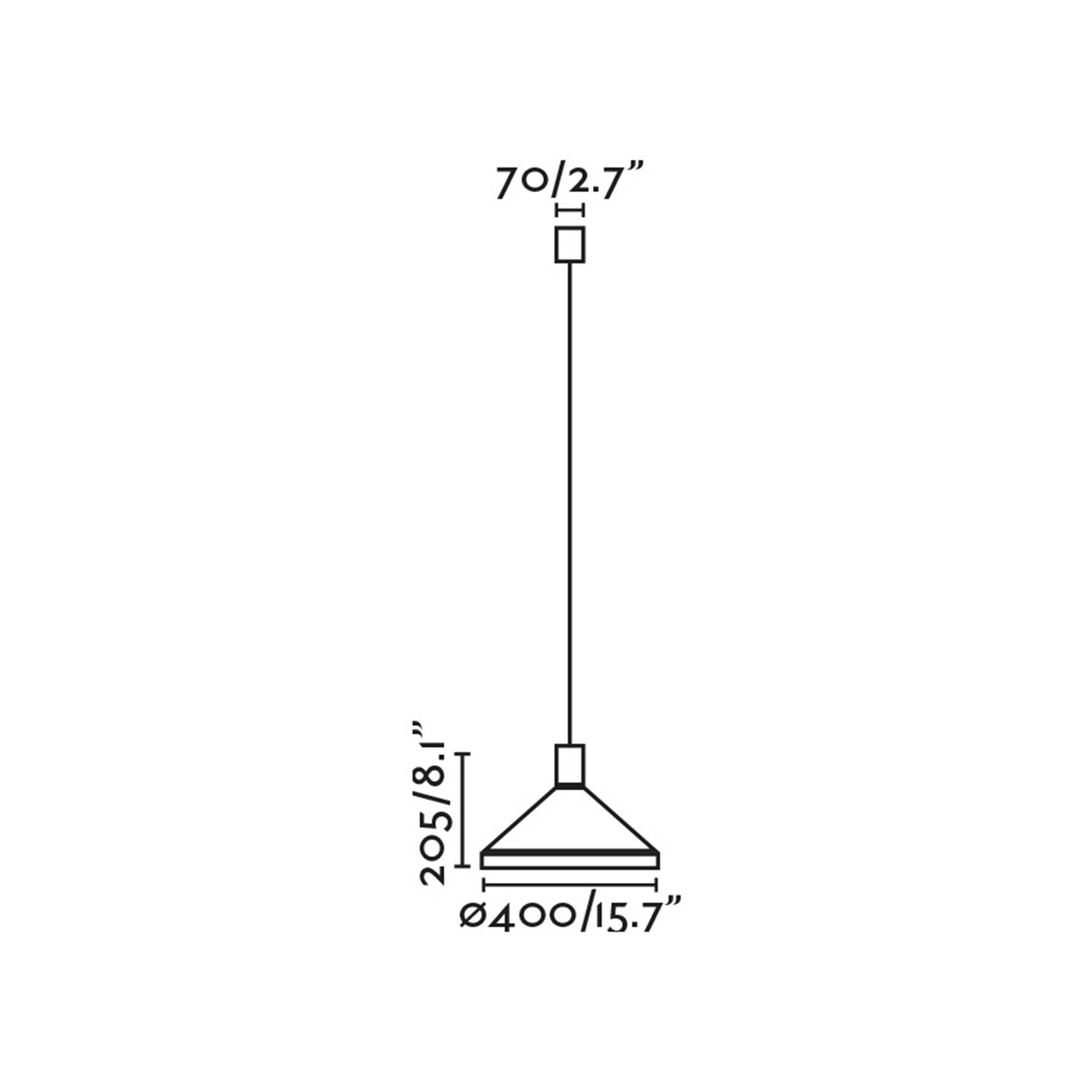 Faro Kombo 400 E27 závěsné svítidlo