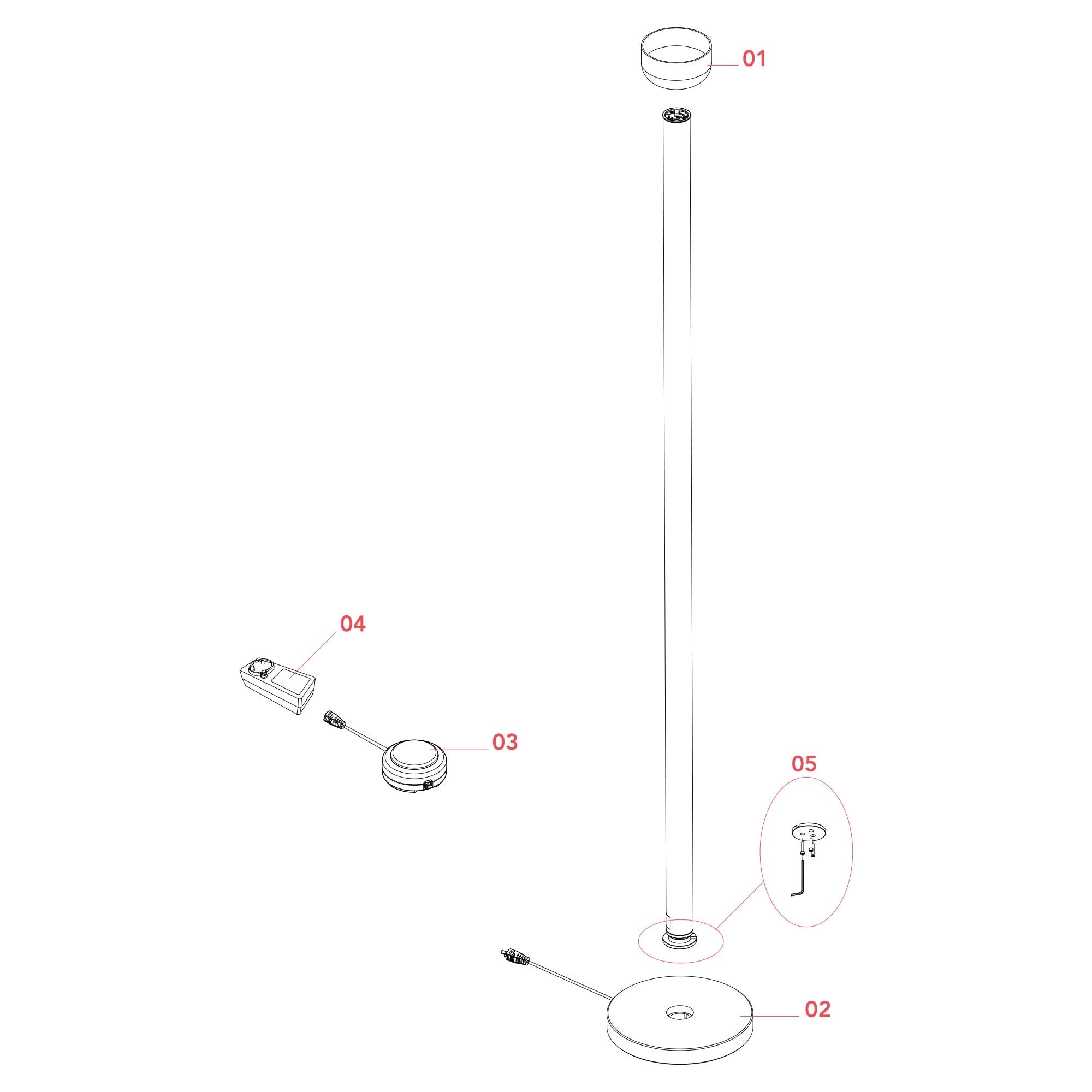 Flos Bellhop LED stojací svítidlo