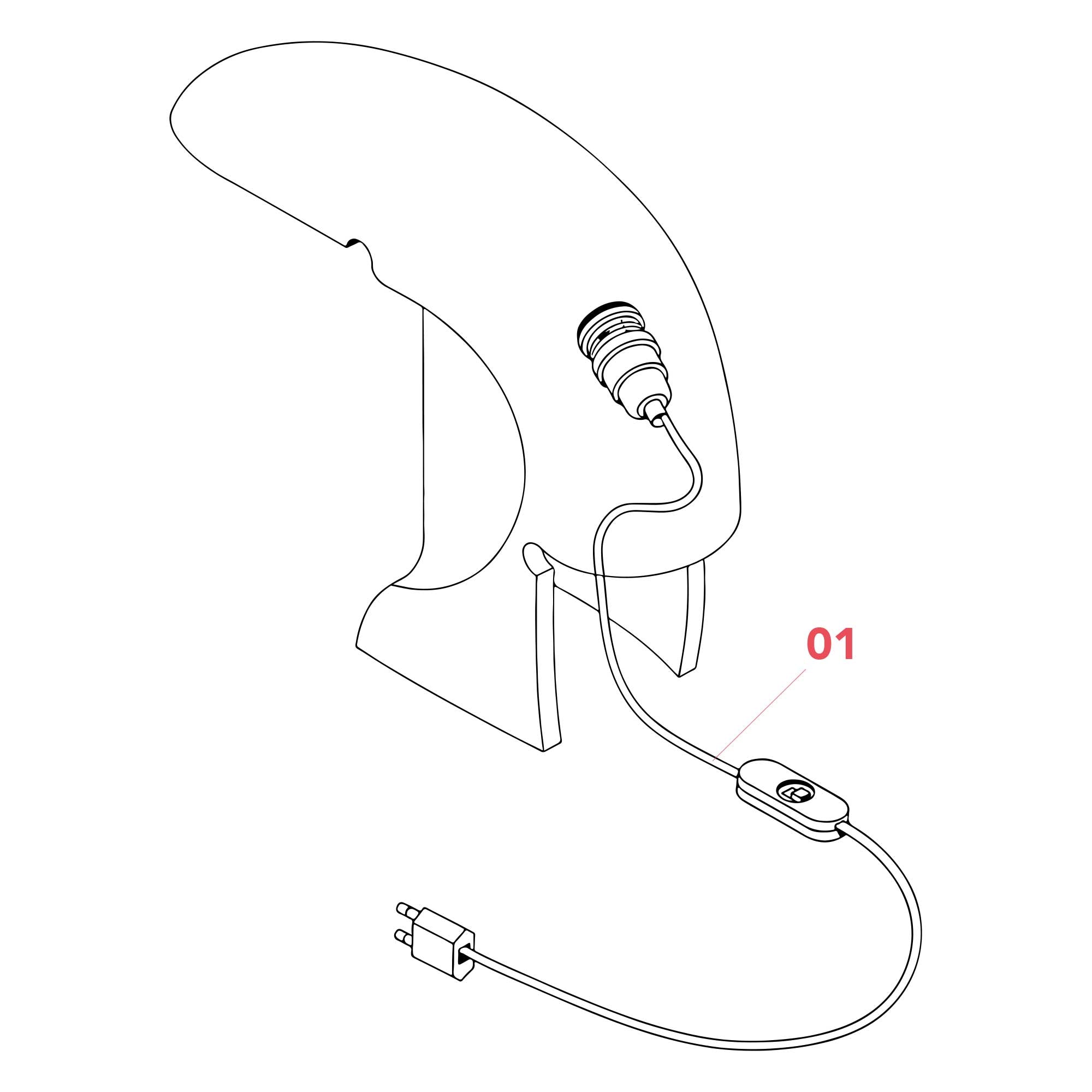 Flos Biagio E27 ikonická stolní lampa