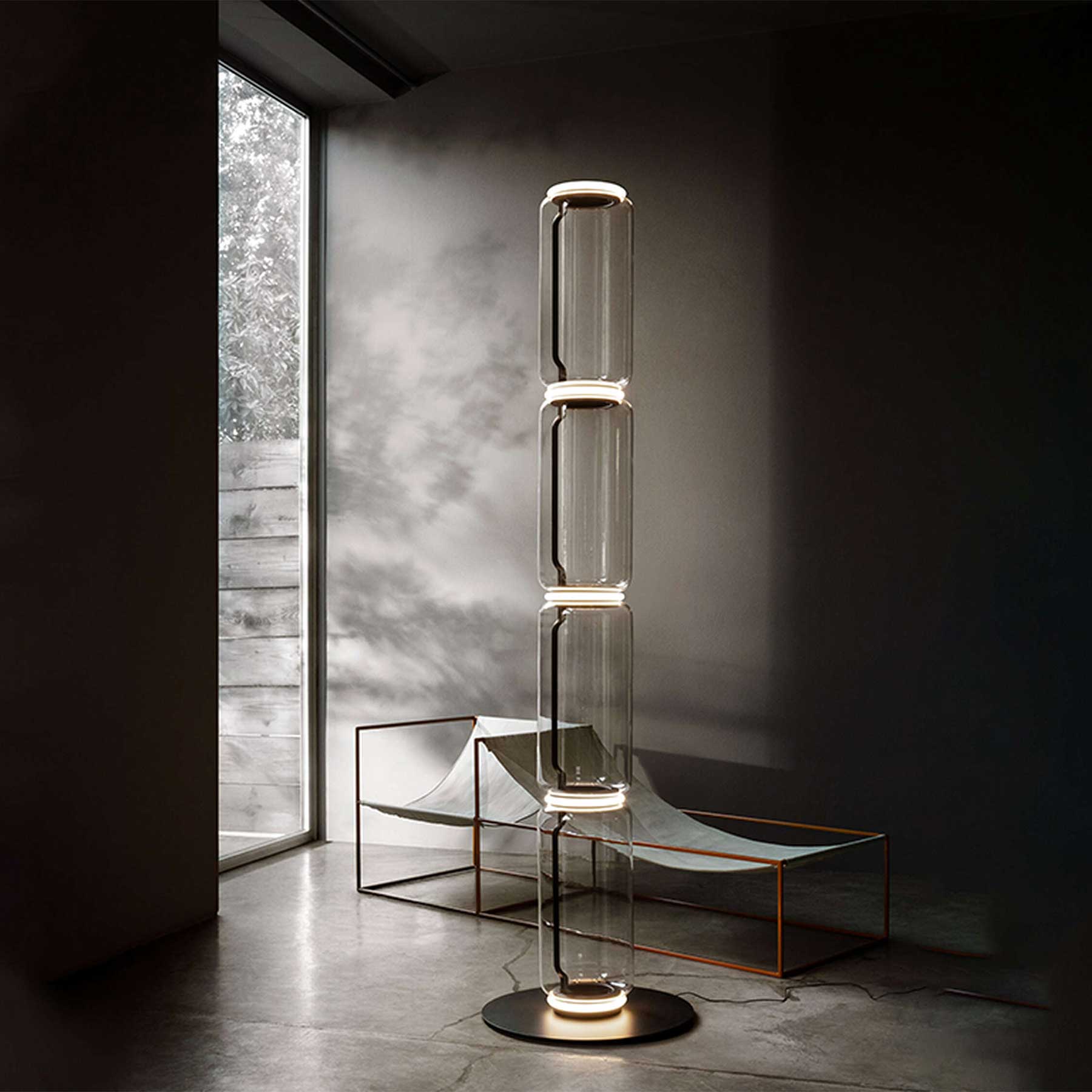 Flos Noctambule LED stojací skleněné svítidlo
