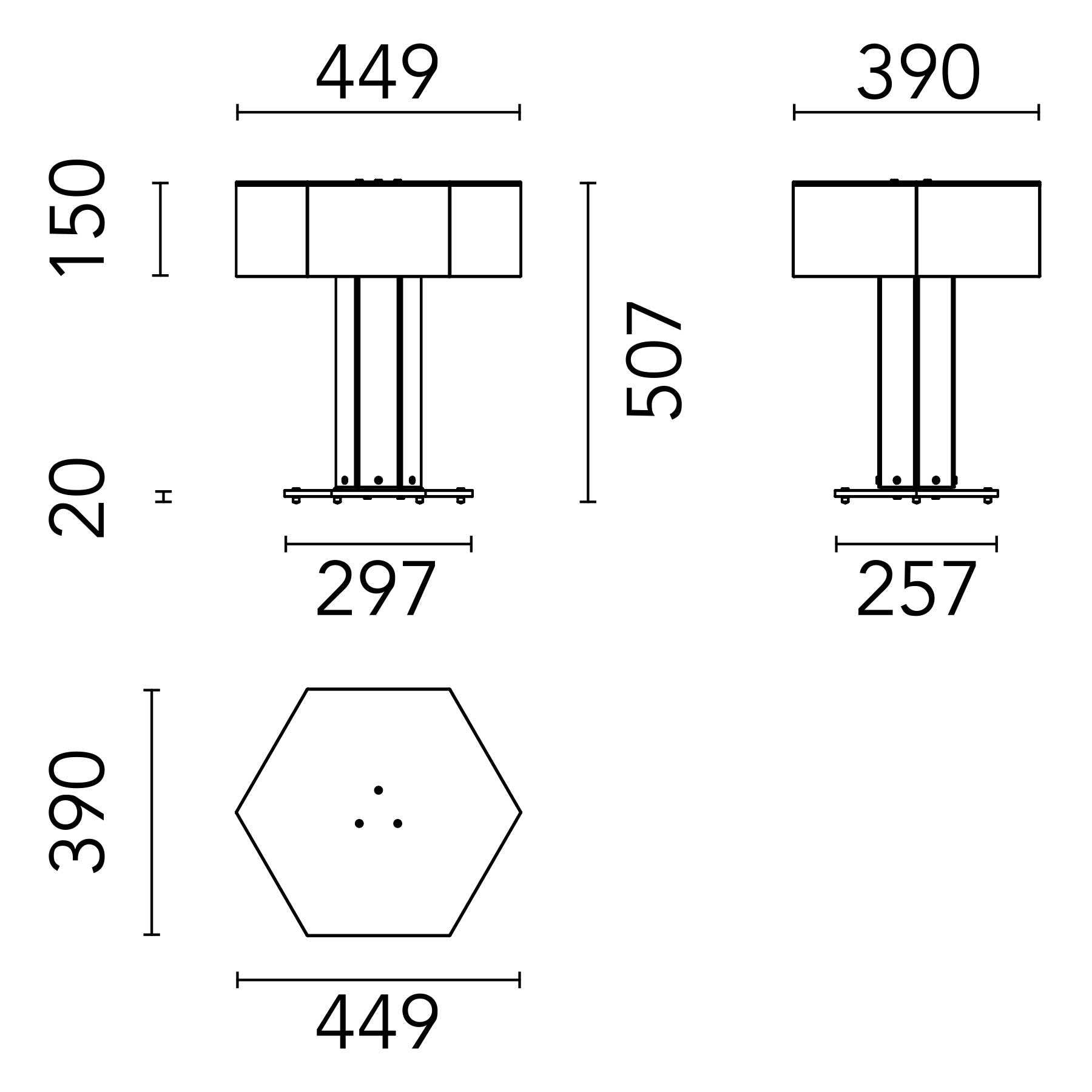 Flos SuperWire T LED stolní skleněné svítidlo