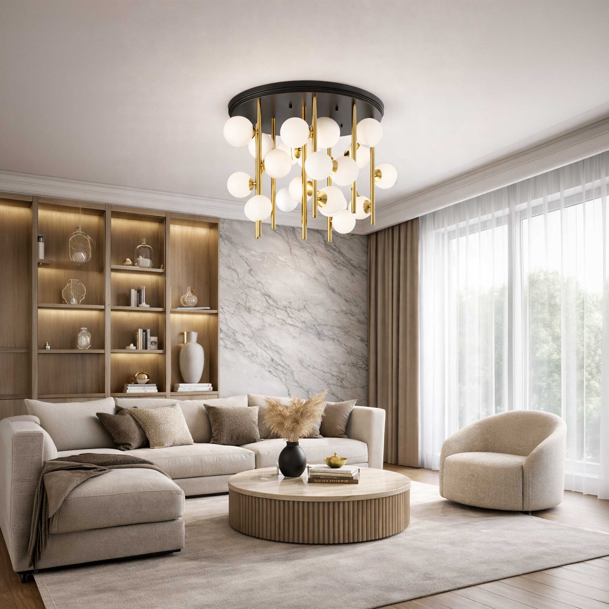 Ideal lux Perlage G9 påmonteret loftslampe
