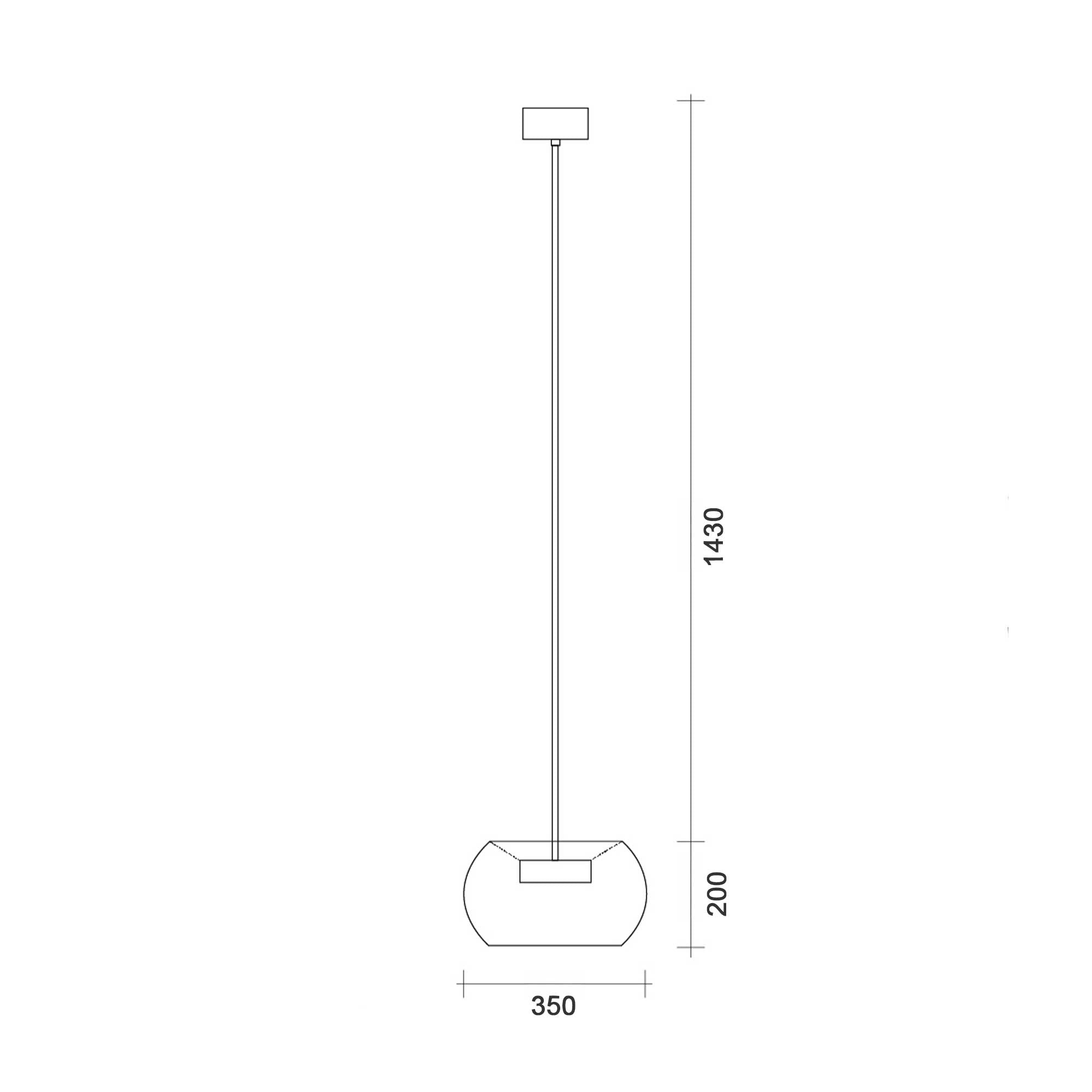 Lucis Nupar Glass LED závěsné svítidlo