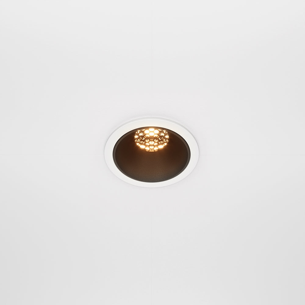 Maytoni downlight Alfa LED 36° indbygget cirkulært lysarmatur, sort