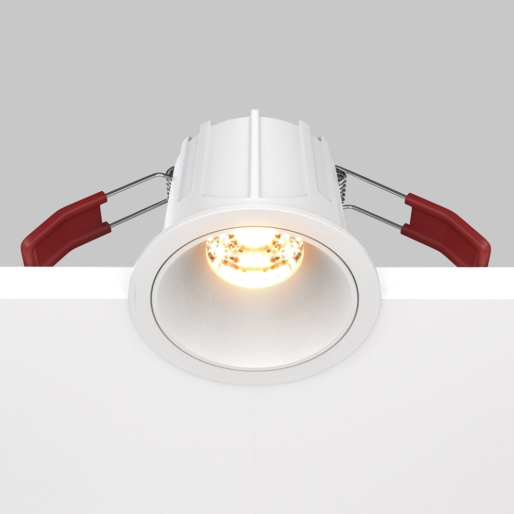 Maytoni downlight Alfa LED 36° indbygget cirkulært lysarmatur, hvid
