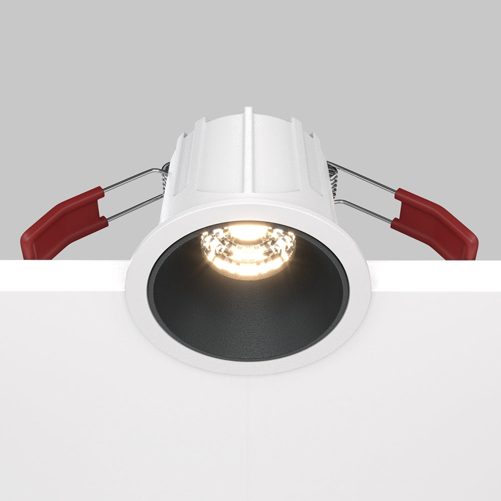 Maytoni downlight Alfa LED 36° indbygget cirkulært lysarmatur, sort