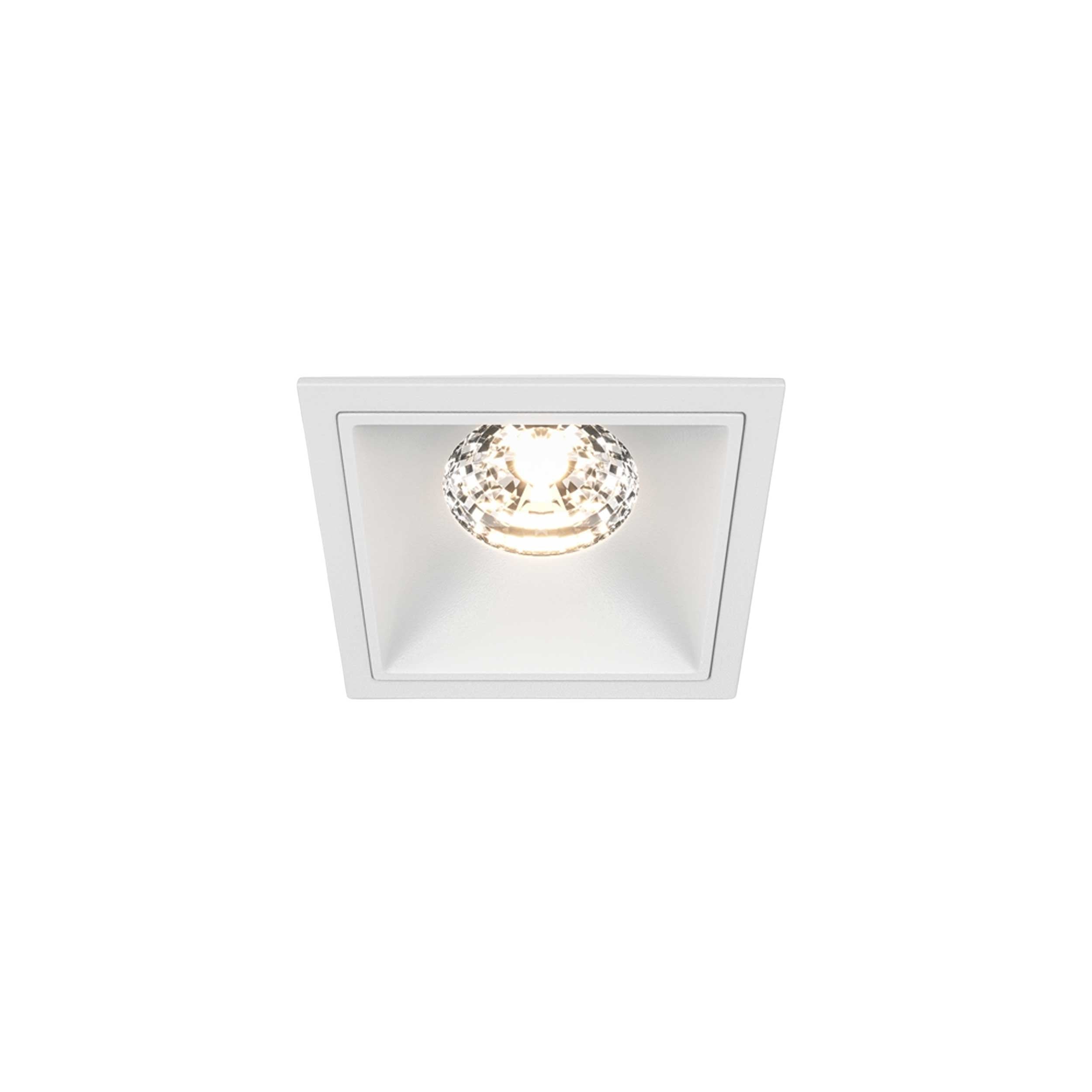 Maytoni downlight Alfa LED 15W 36° indbygget firkantet lampe, hvid