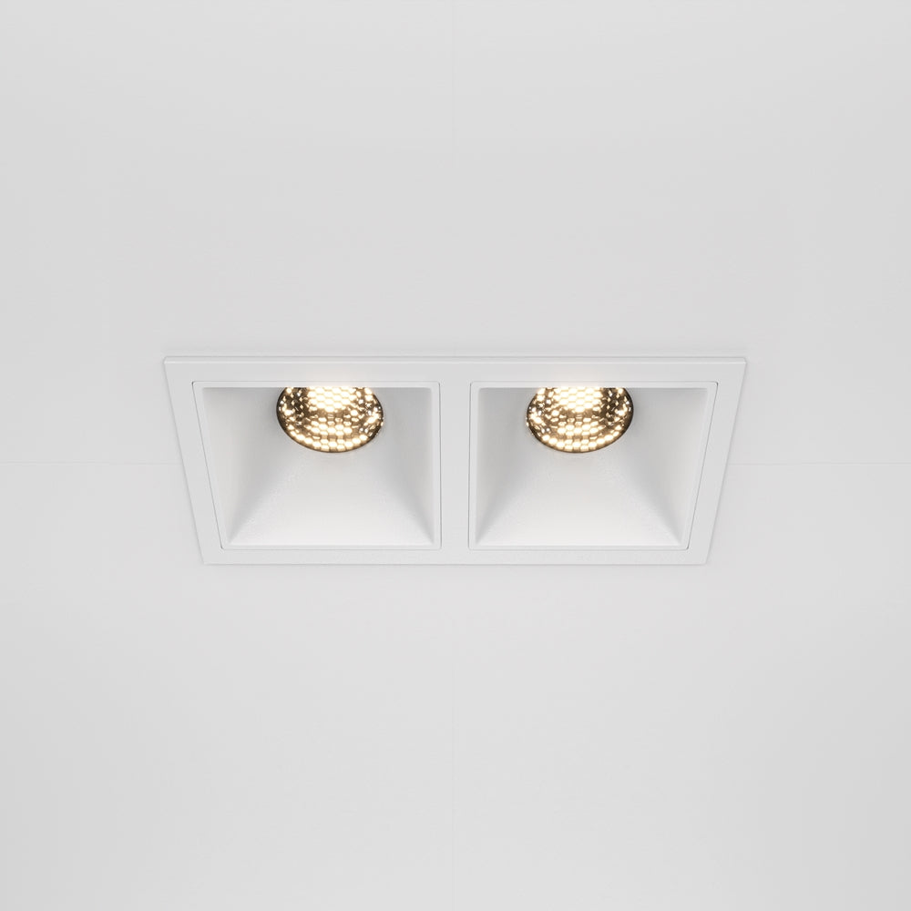 Maytoni downlight Alfa LED 10W 36° indbygget firkantet lampe, hvid