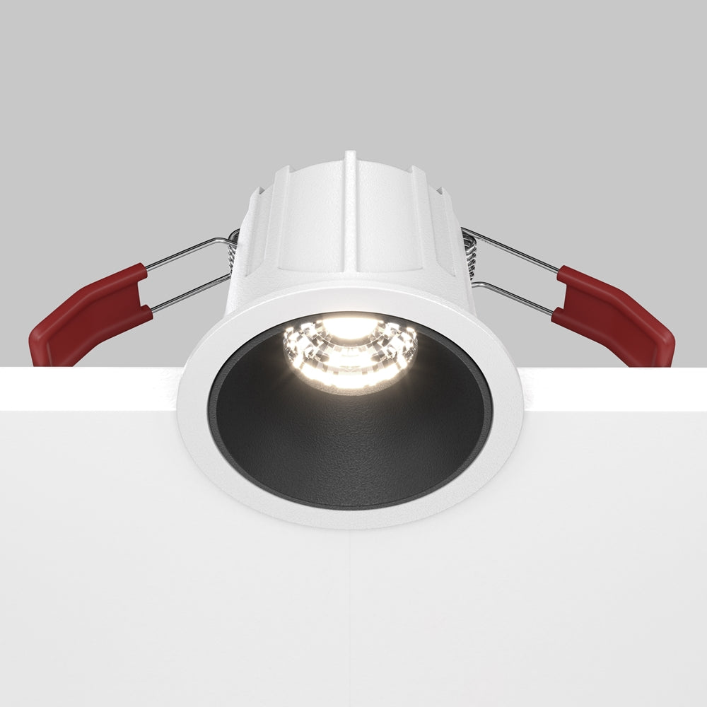 Maytoni downlight Alfa LED 36° indbygget cirkulært lysarmatur, sort