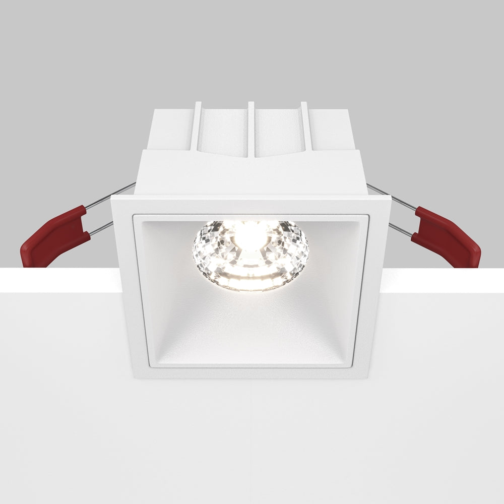 Maytoni downlight Alfa LED 15W 36° indbygget firkantet lampe, hvid