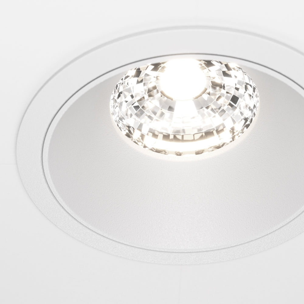 Maytoni downlight Alfa LED 36° indbygget cirkulært lysarmatur, hvid