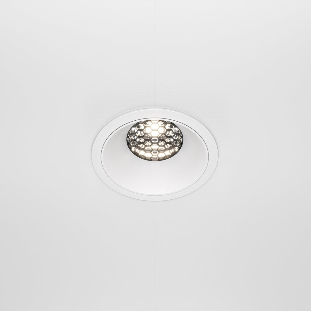 Maytoni downlight Alfa LED 36° indbygget cirkulært lysarmatur, hvid