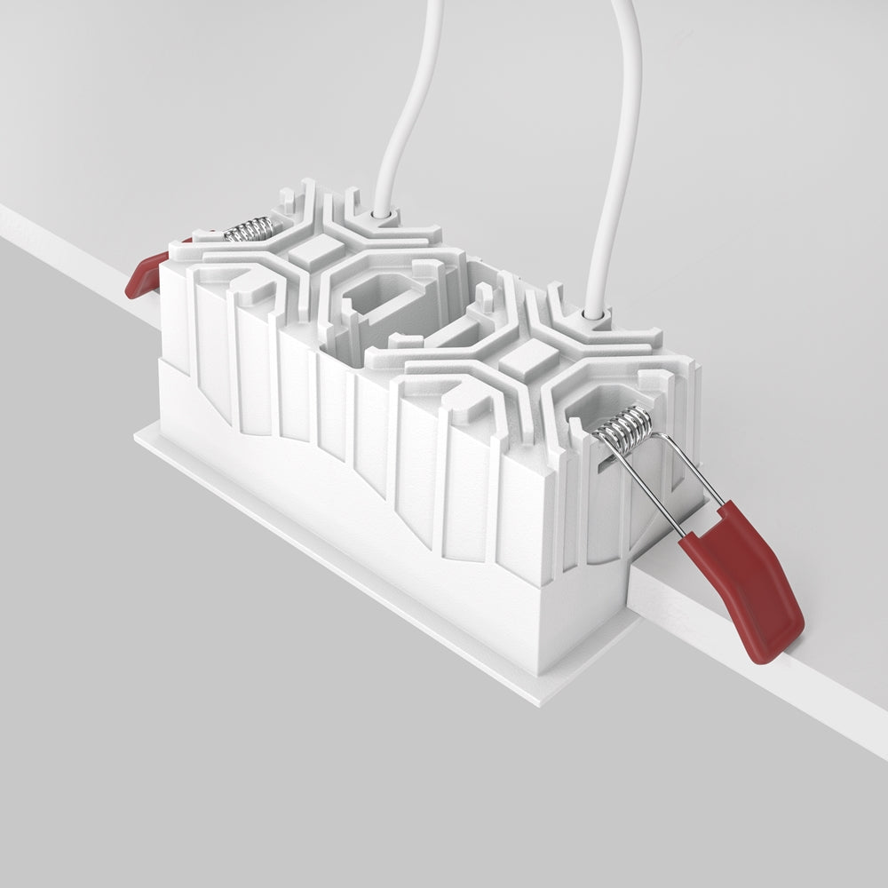 Maytoni downlight Alfa LED 10W 36° indbygget firkantet lampe, sort
