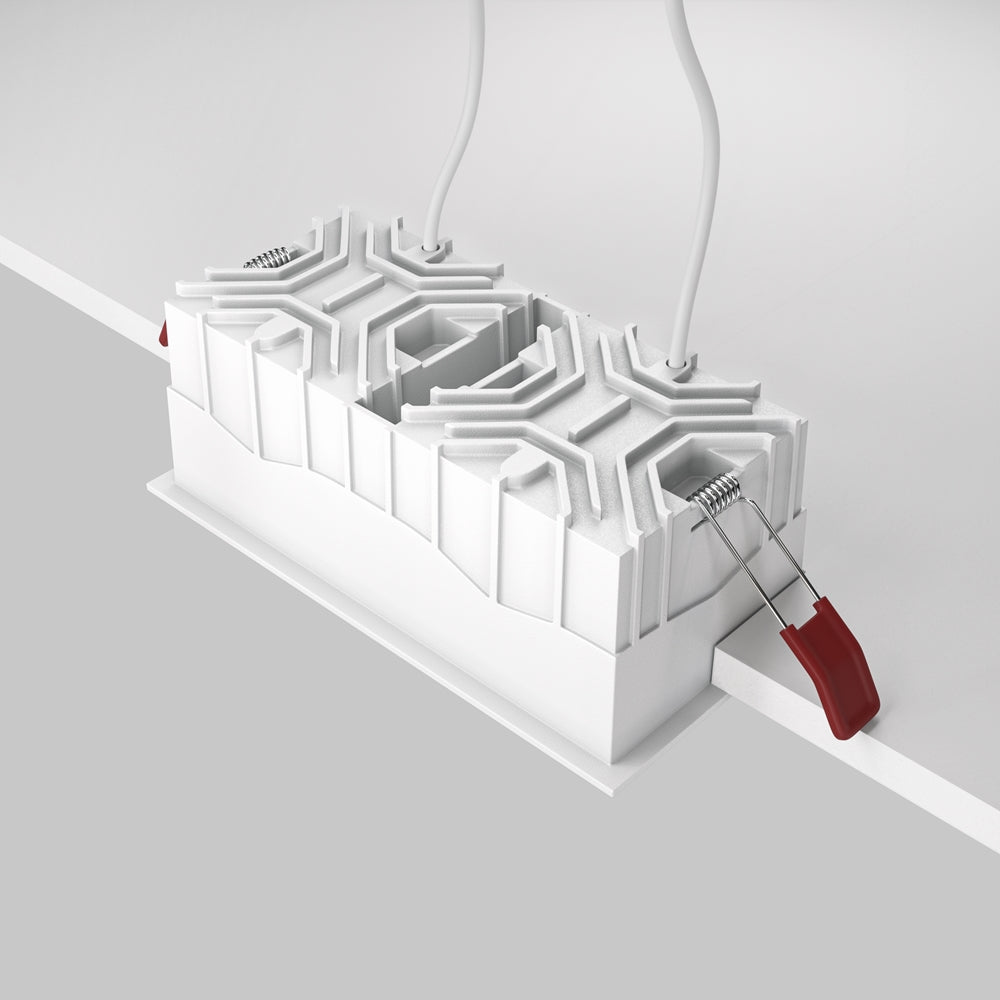 Maytoni downlight Alfa LED 15W 36° indbygget firkantet lampe, hvid