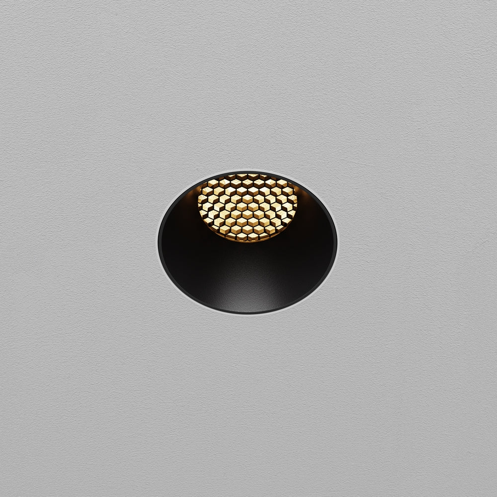 Maytoni downlight Dip LED 50° indbygget cirkulært lysarmatur, sort