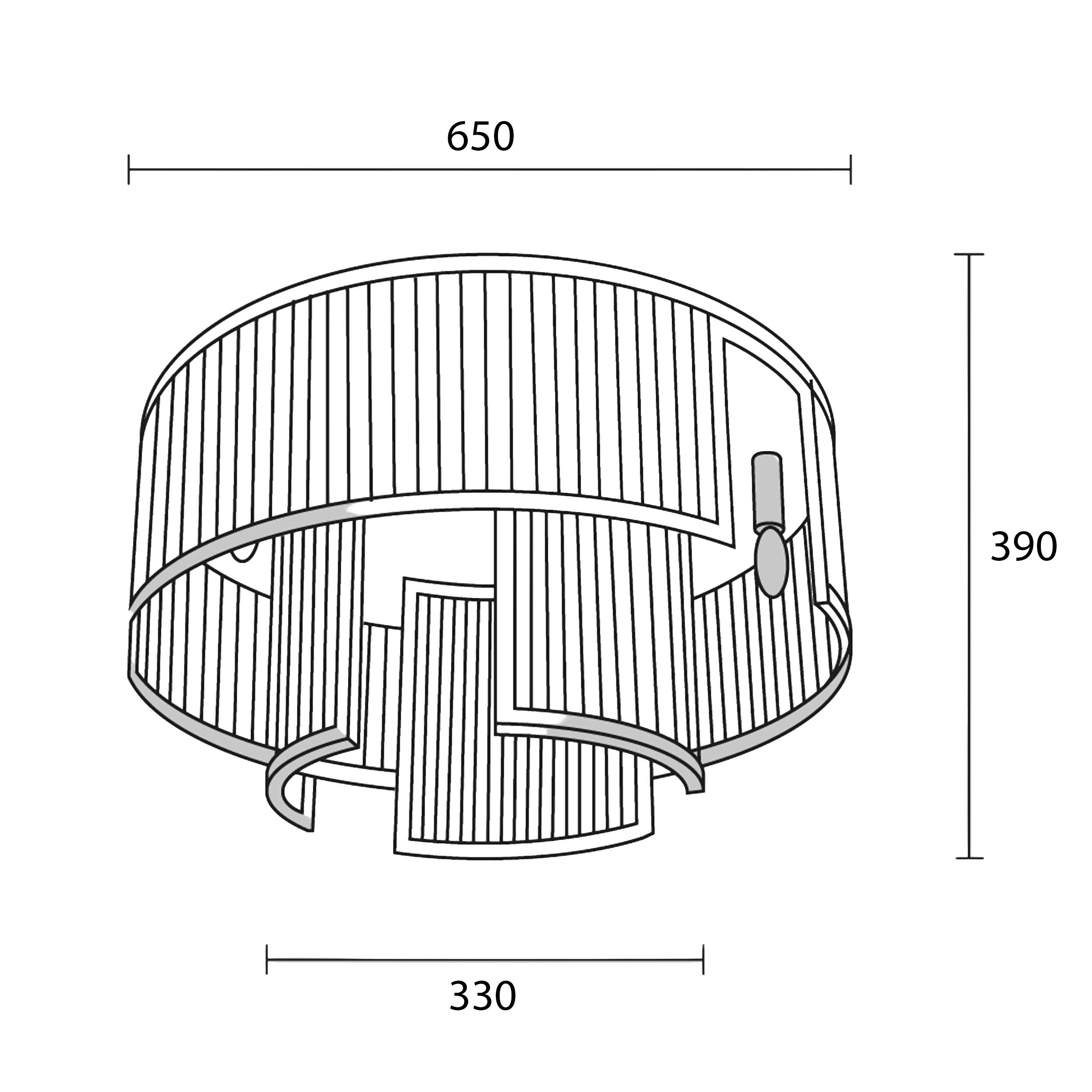 Maytoni Frame E14 påmonteret krystalarmatur