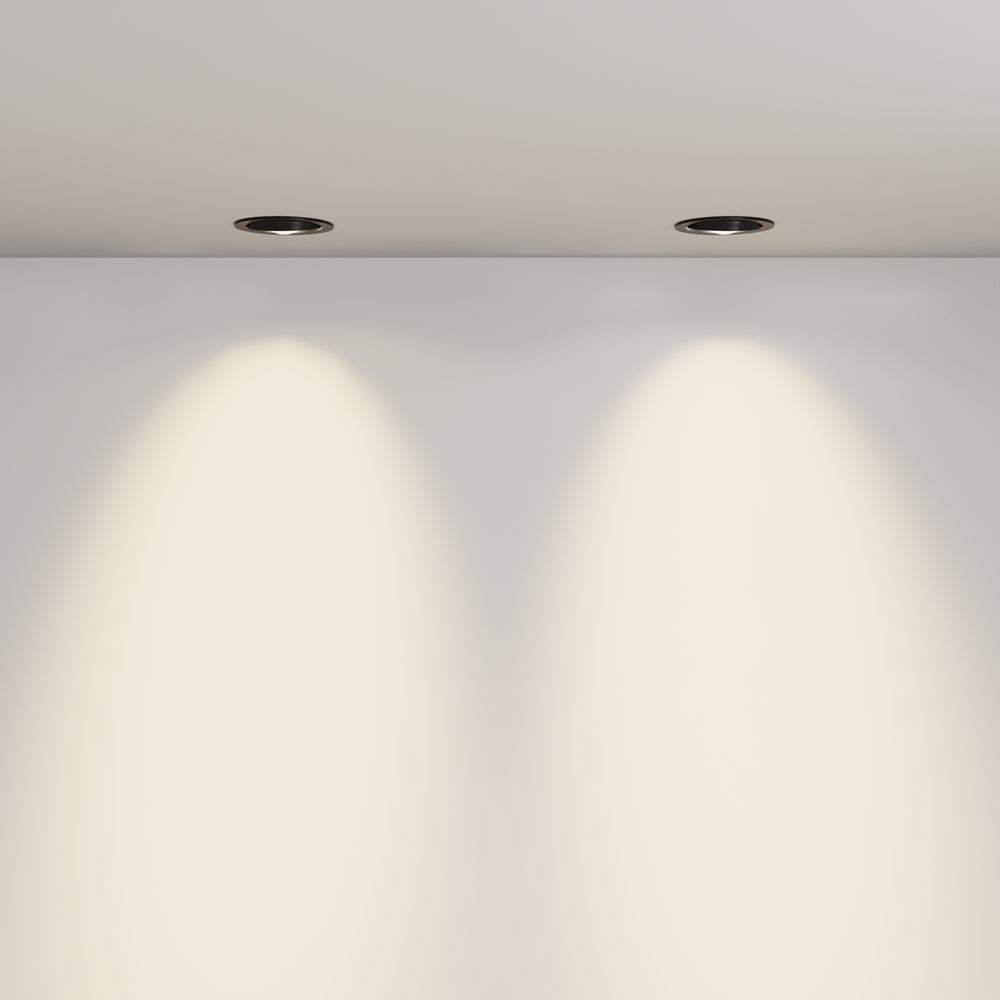 Maytoni downlight Lens LED 3000K 12W 70° indbygget cirkulært lysarmatur