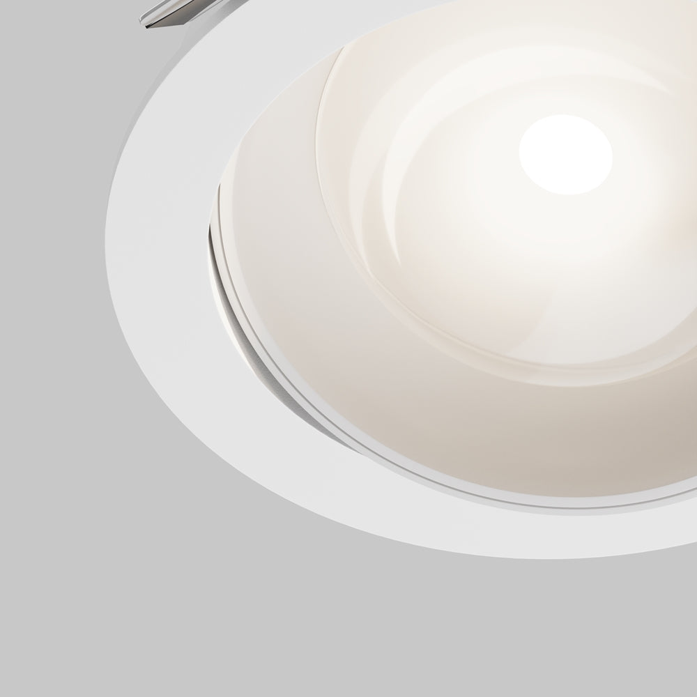 Maytoni downlight Lens LED 3000K 12W 70° indbygget cirkulært lysarmatur