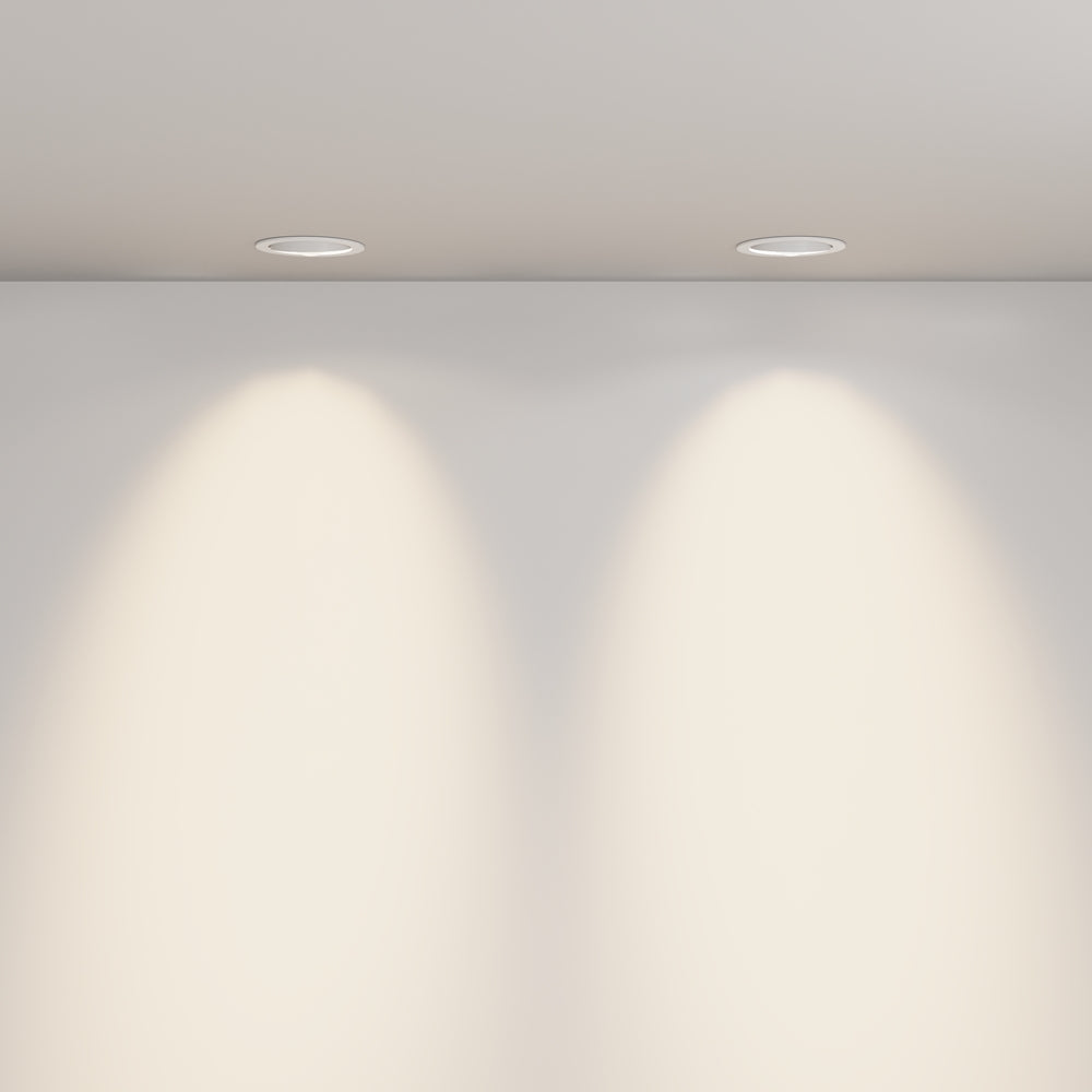 Maytoni downlight Lens LED 3000K 12W 70° indbygget cirkulært lysarmatur