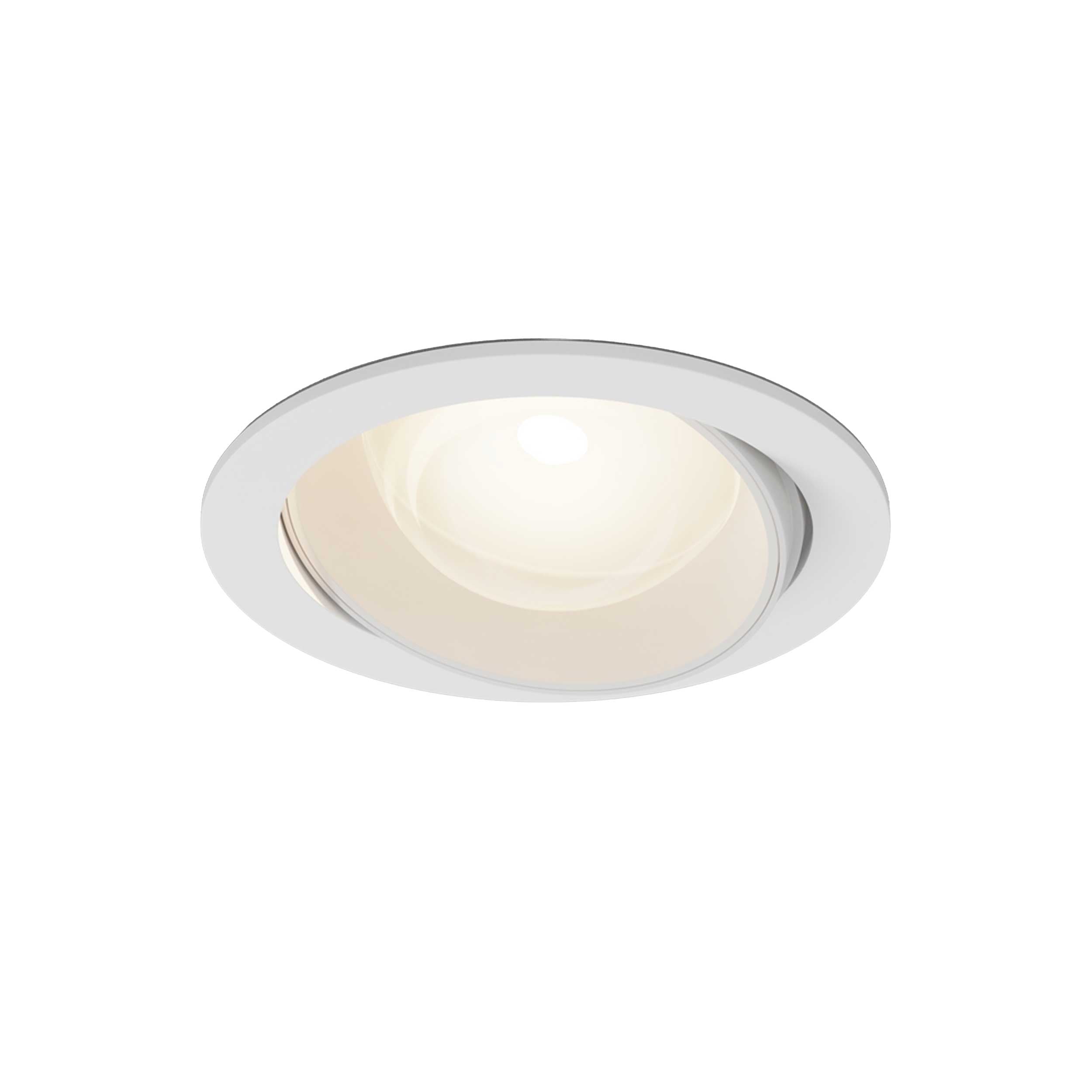 Maytoni downlight Lens LED 3000K 12W 70° indbygget cirkulært lysarmatur