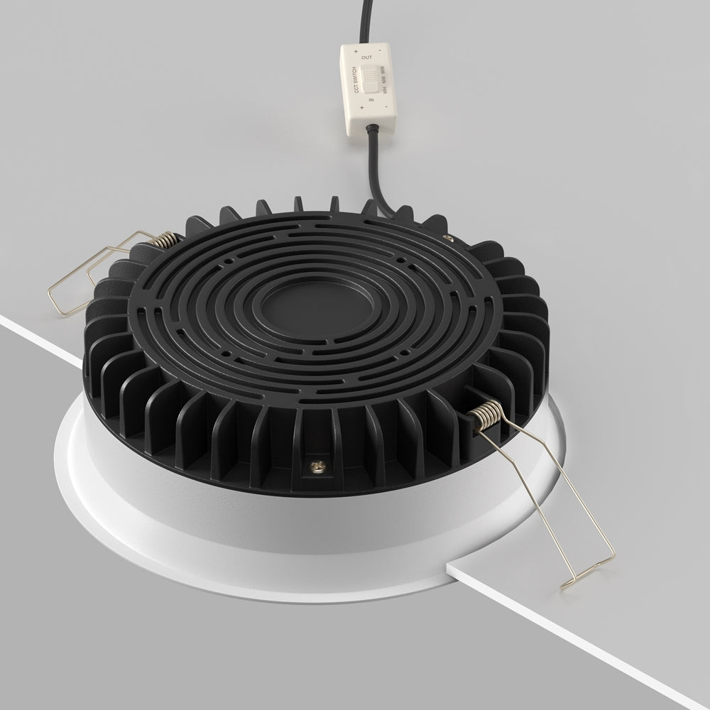 Maytoni downlight Okno LED 100° indbygget cirkulært lysarmatur