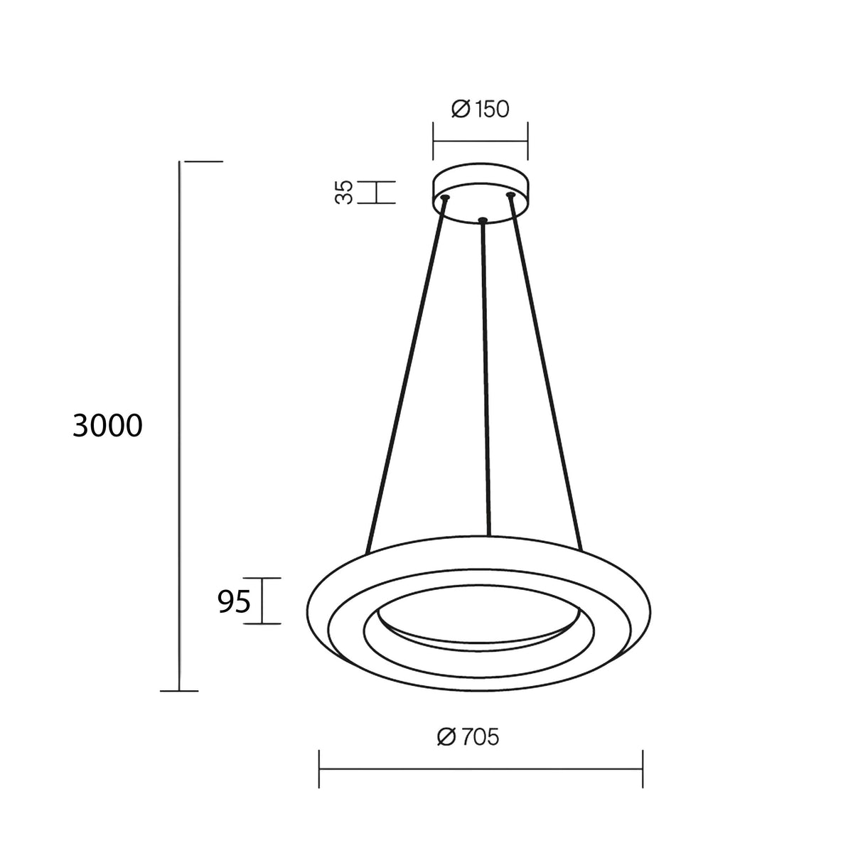 Maytoni Seda LED-pendel