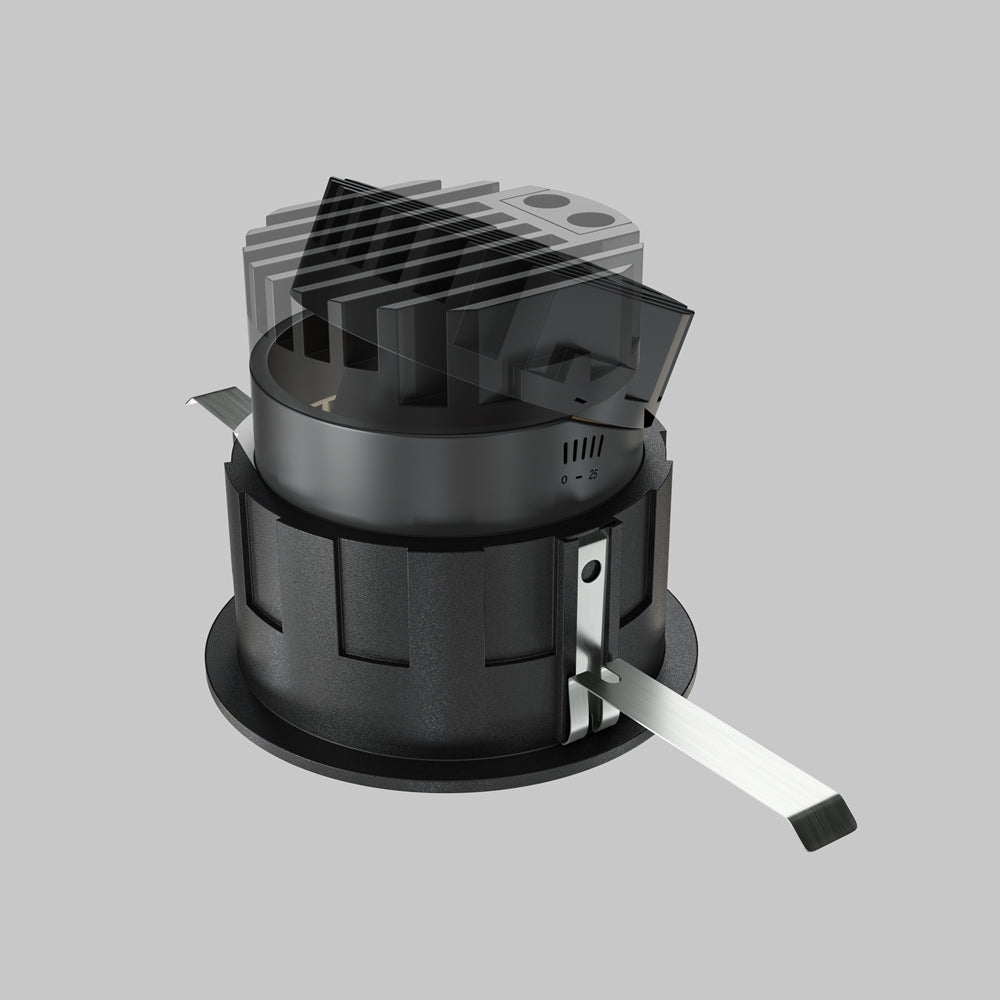 Maytoni downlight Wise LED 36° indbygget cirkulært lysarmatur