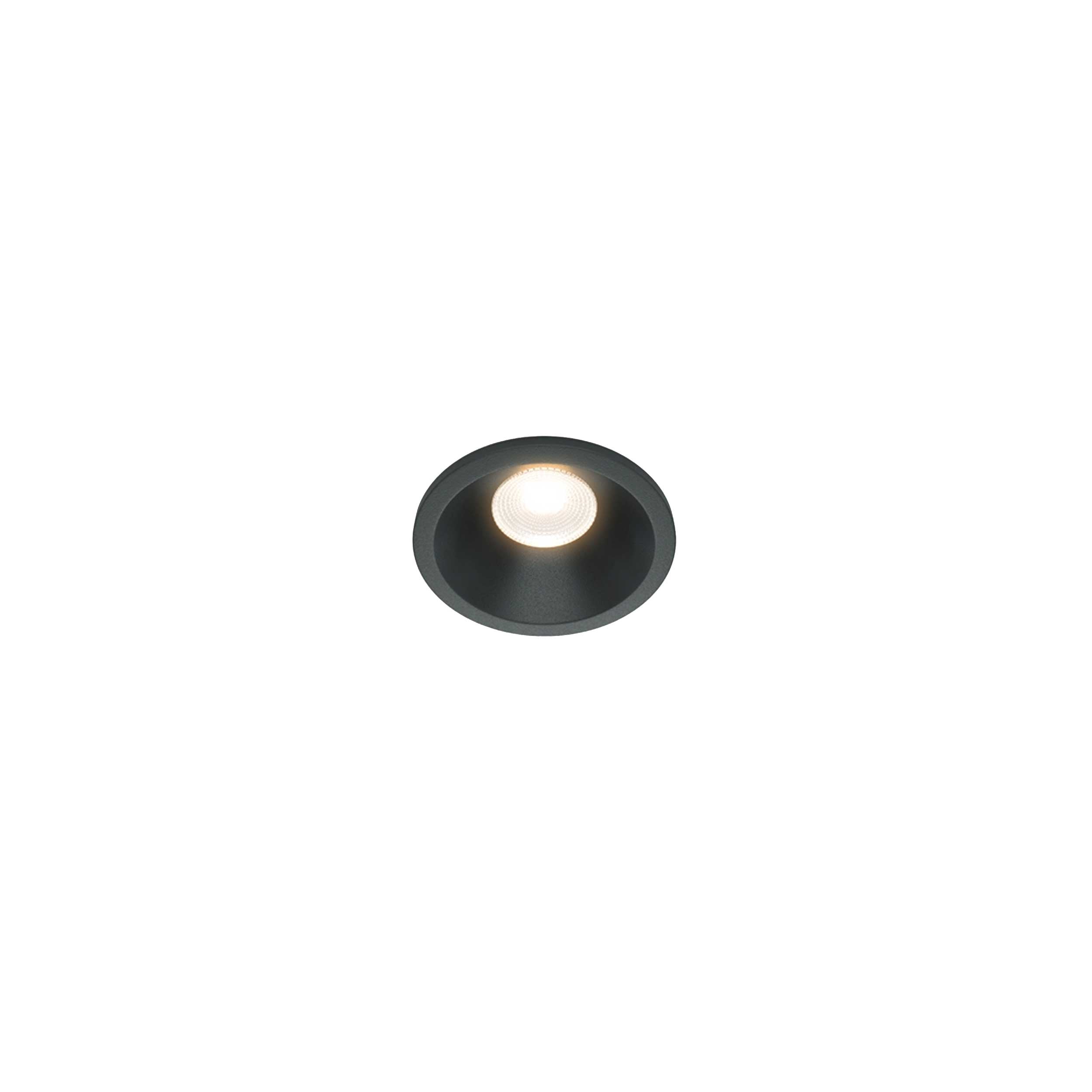 Maytoni downlight Zoom LED 60° indbygget cirkulært lysarmatur, sort